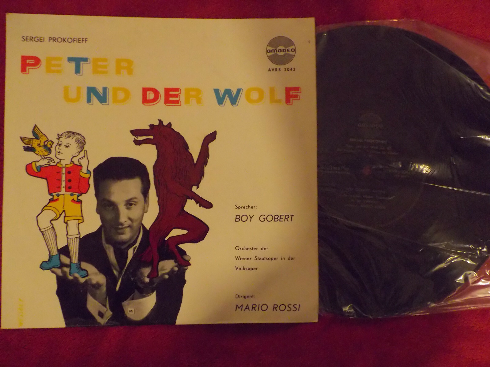 Peter und der Wolf – Sergei Prokofieff, Amadeo Records, 10-inch-LP