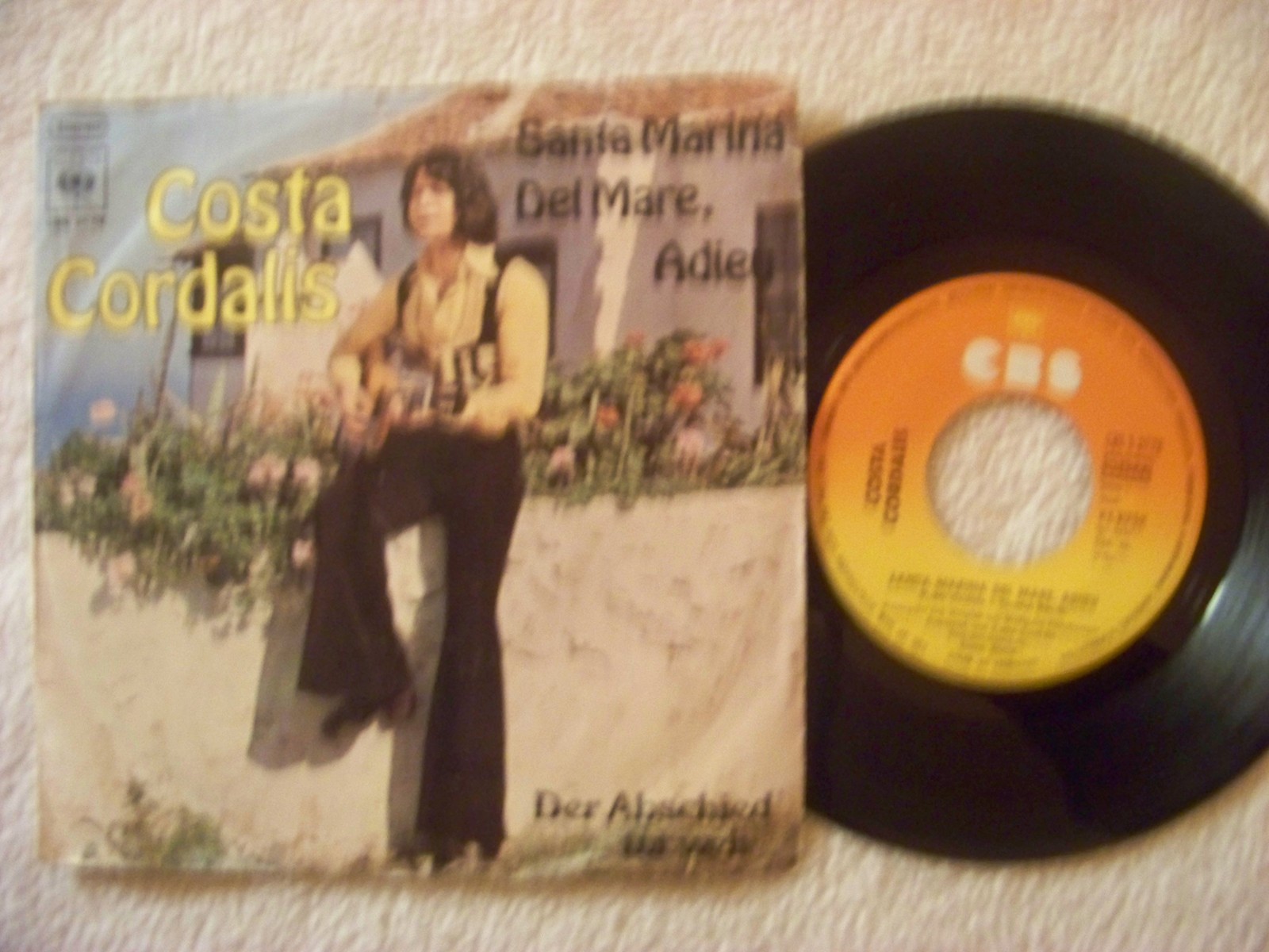 Costa Cordalis – Santa Marina del mare, adieu / Der Abschied tut weh (CBS Records, 2778, 1974)
