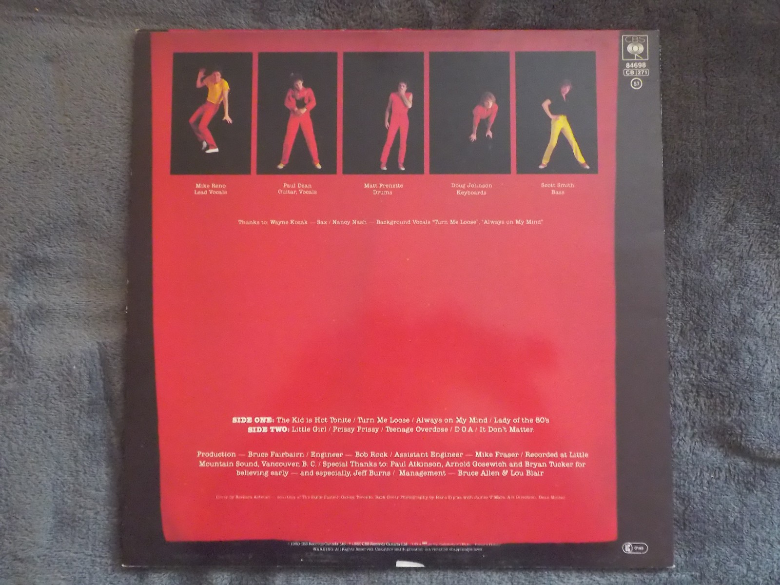 Loverboy – Loverboy (LP, CBS Records, Niederlande, 1980), Bild 2