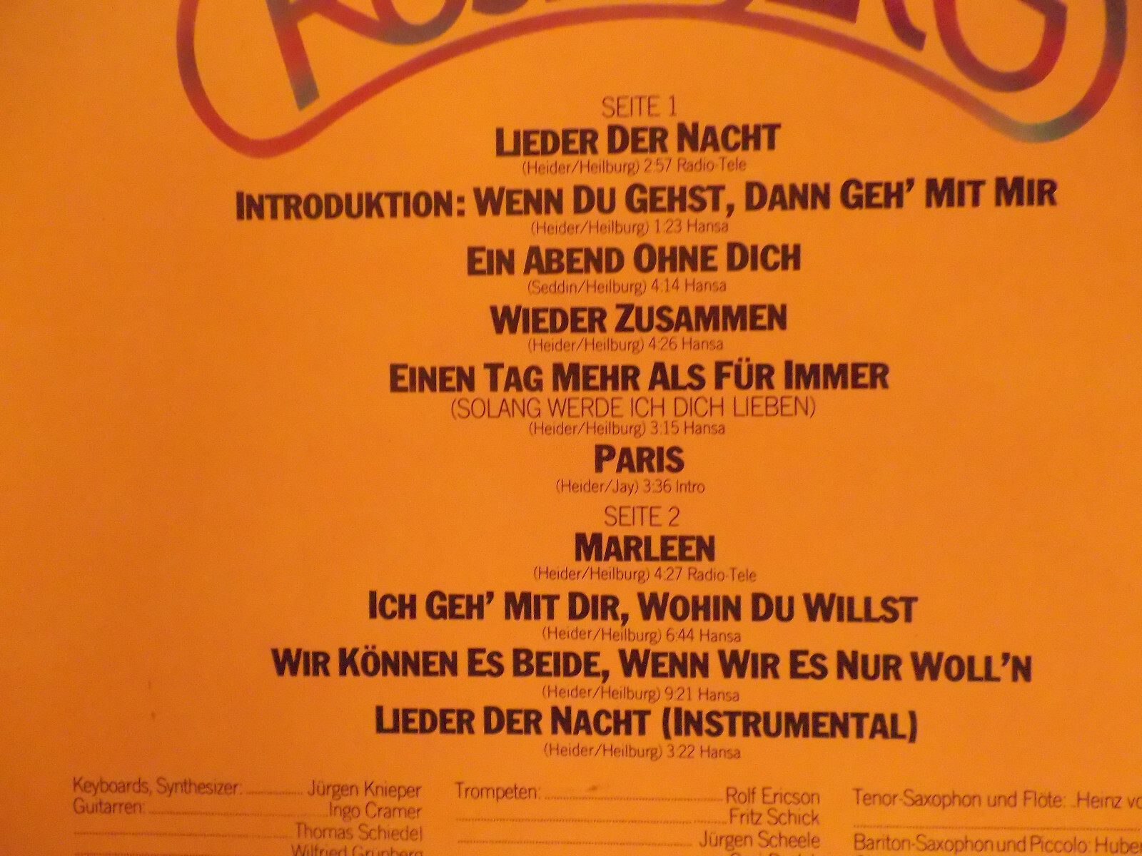 Marianne Rosenberg – Lieder der Nacht | Philips Records LP, 1976, Bild 3