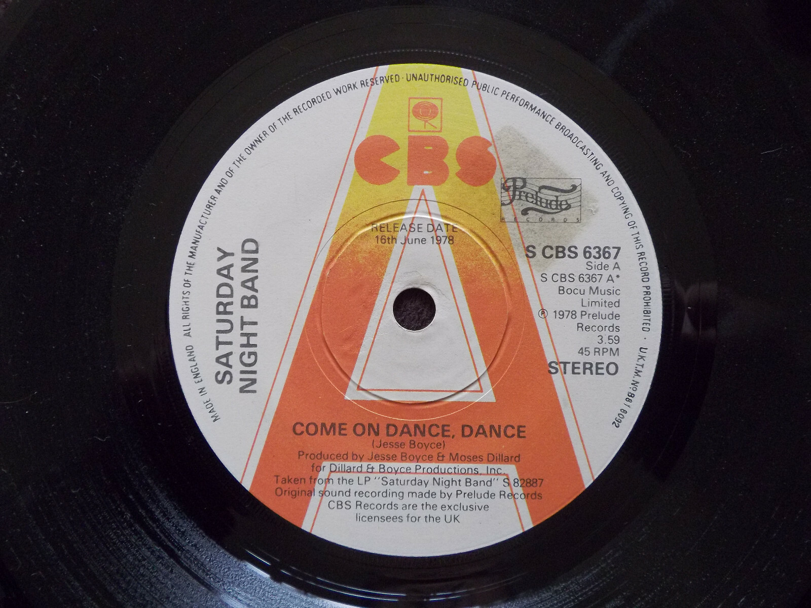 Saturday Night Band – Come on dance, dance / Touch me on (Single, Promo)
