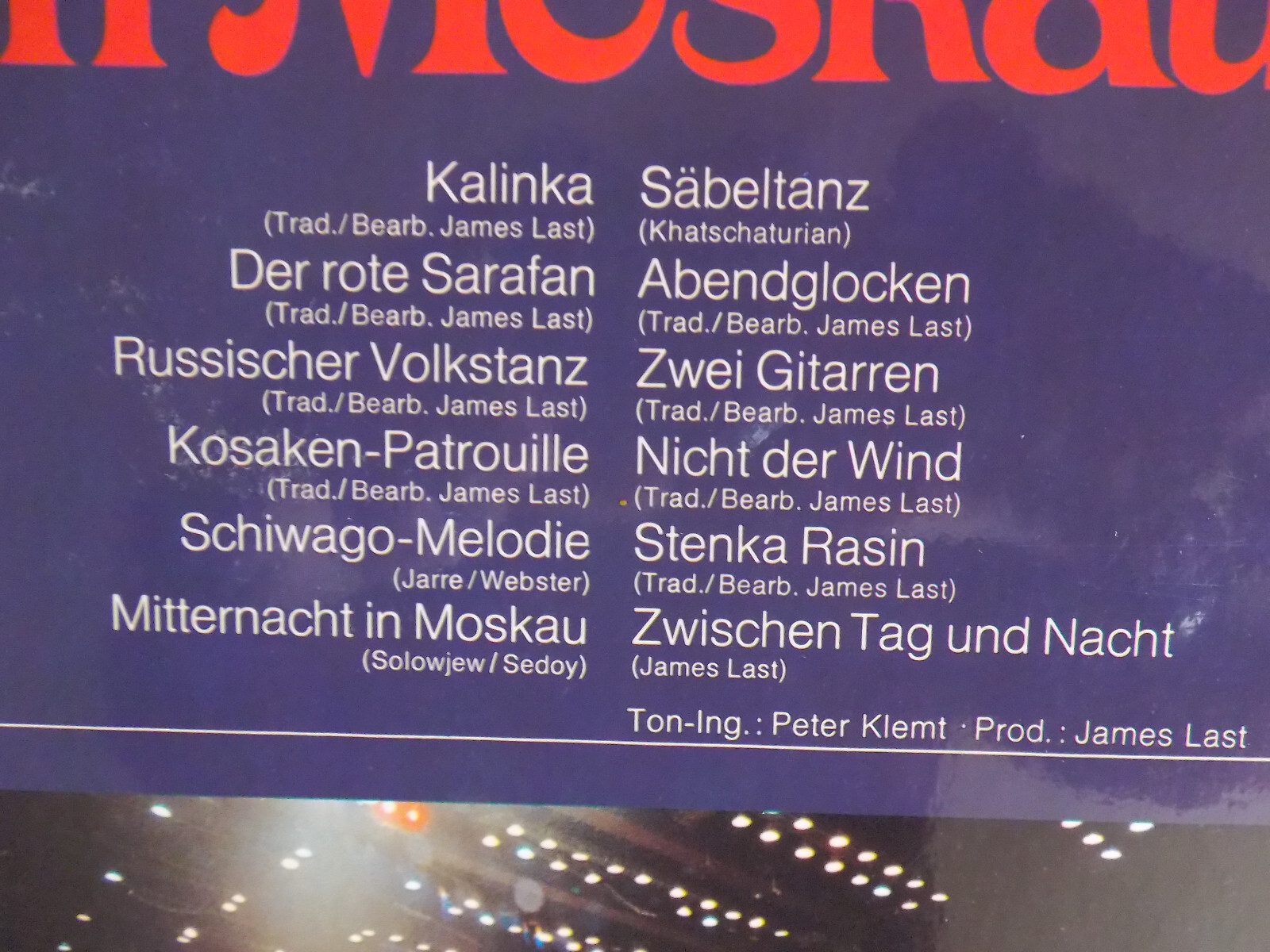 James Last – Mitternacht in Moskau | Polydor LP, Bild 4