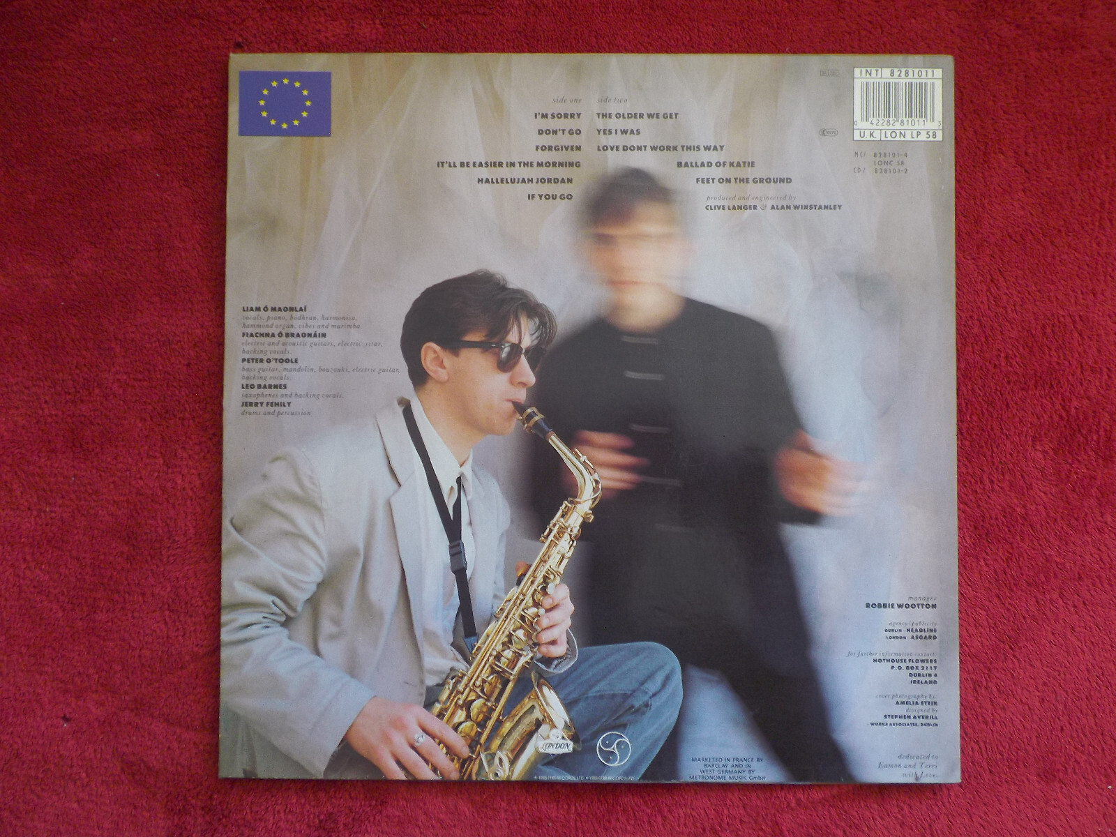 Hothouse Flowers – People (LP, London Records, 1988), Bild 4