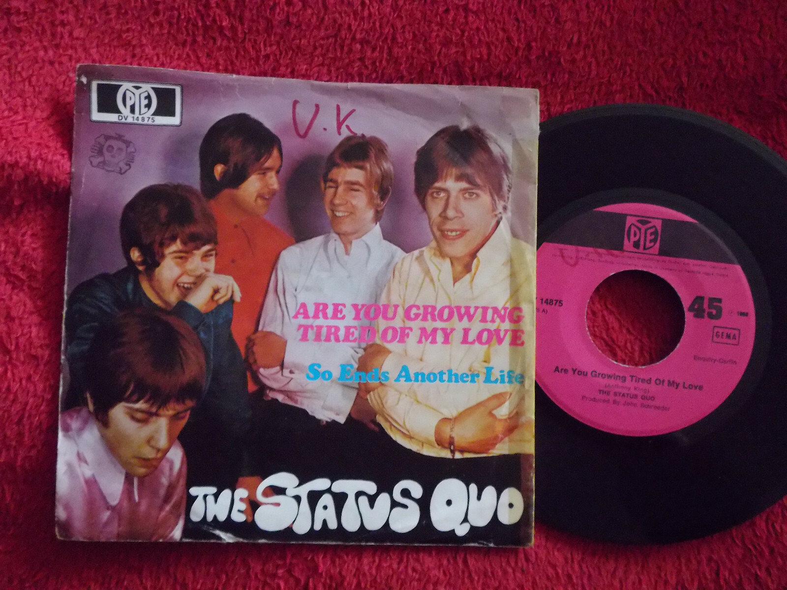 Status Quo – Are You Growing Tired of My Love / So Ends Another Life (Pye, 1969)