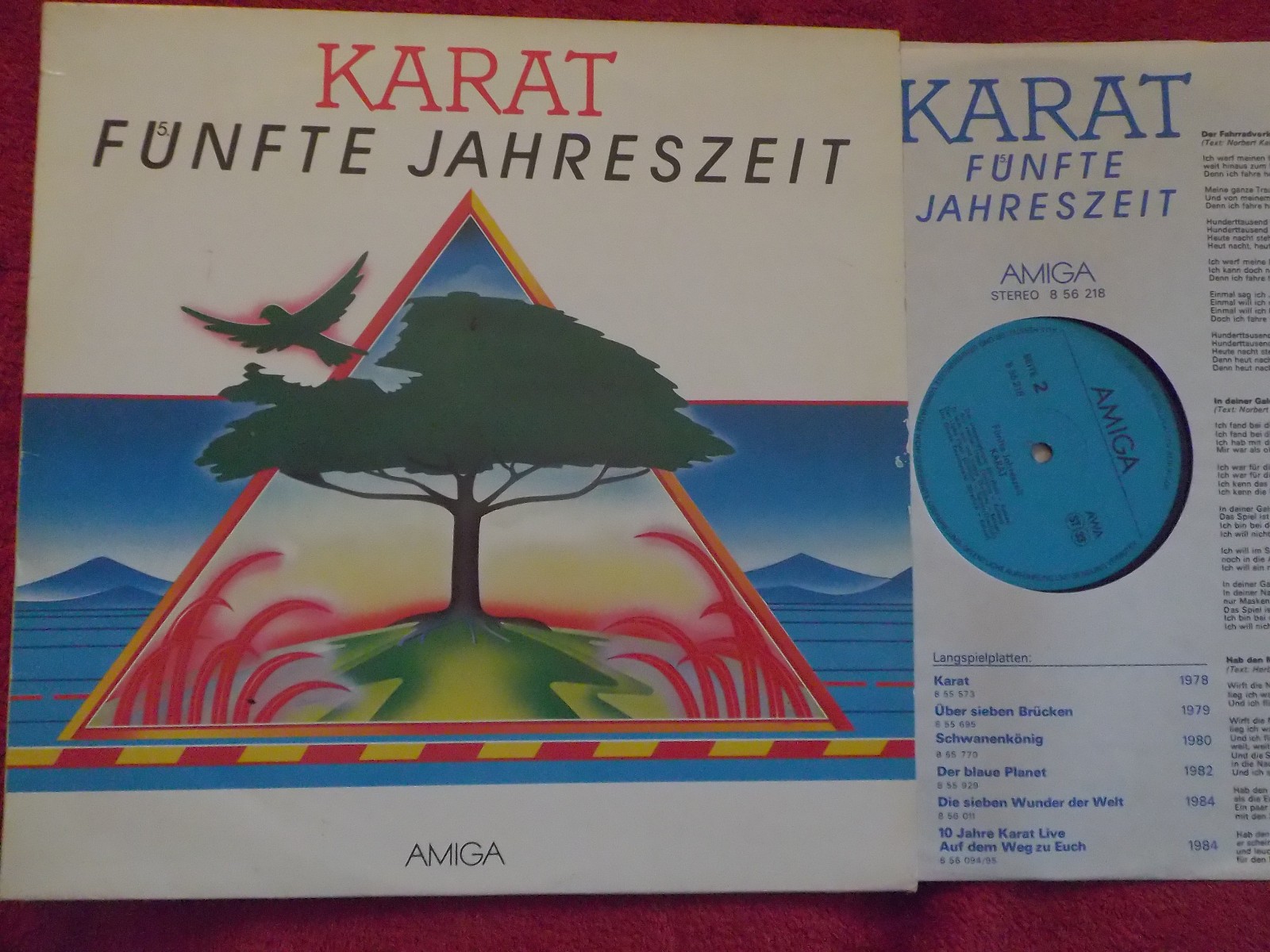 Karat – Fünfte Jahreszeit | LP, Amiga Records, 1987