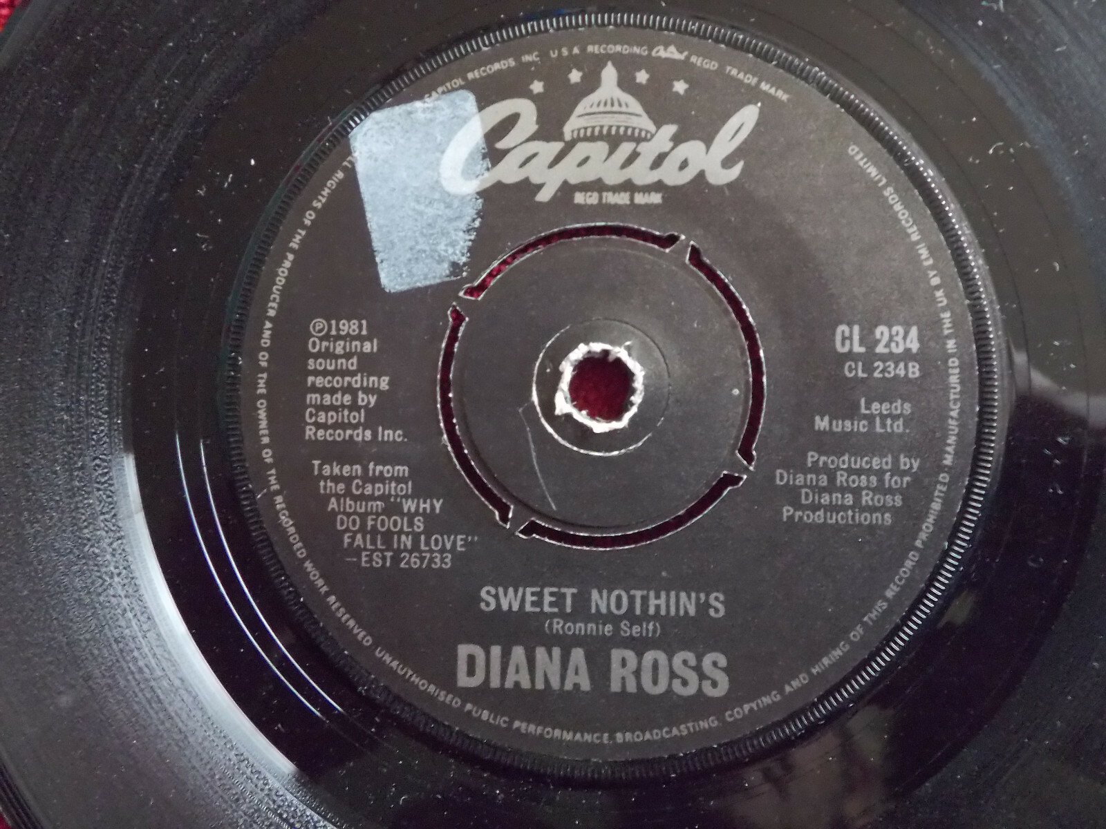 Diana Ross – Mirror, mirror / Sweet nothin´s | Capitol Records, CL 234, Bild 2