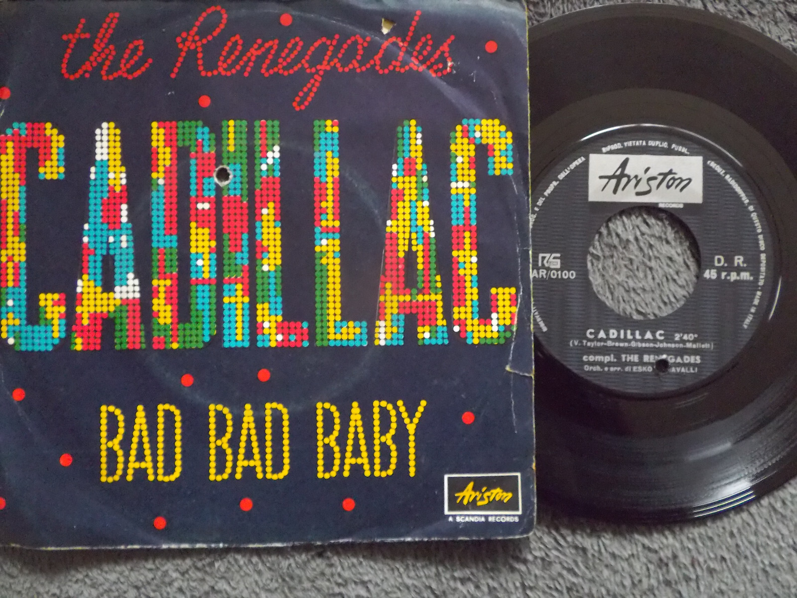 The Renegades – Cadillac / Bad bad baby (Ariston Records, 1966)