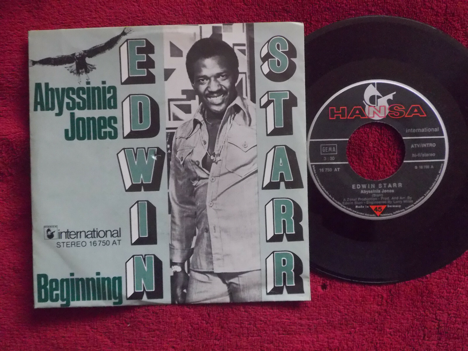 Edwin Starr – Abyssinia Jones / Beginning (Hansa Records, 16 750)