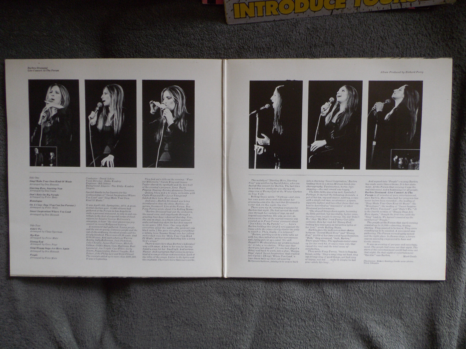 Barbra Streisand – Live (Concert at the Forum) | CBS Records, LP, 1972, Bild 2
