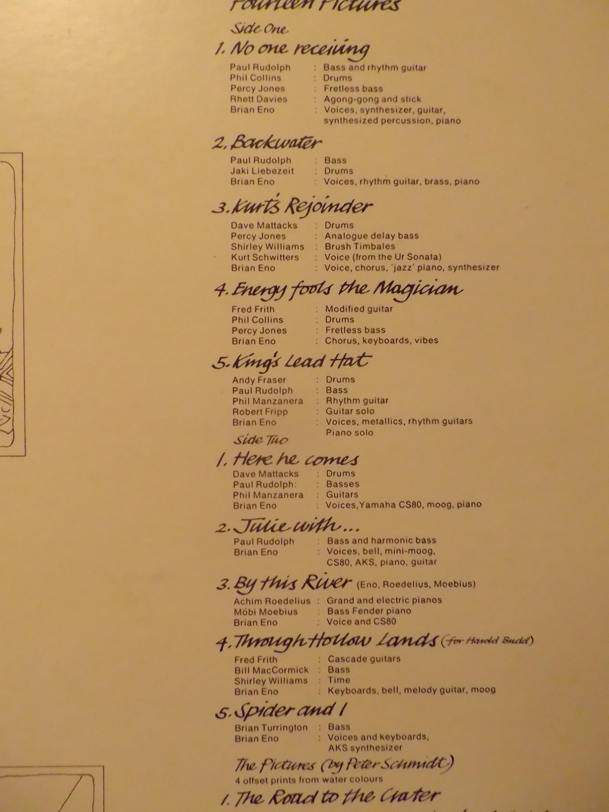 Brian Eno – Before and After Science (Polydor, 2302 071, 1977), Bild 3