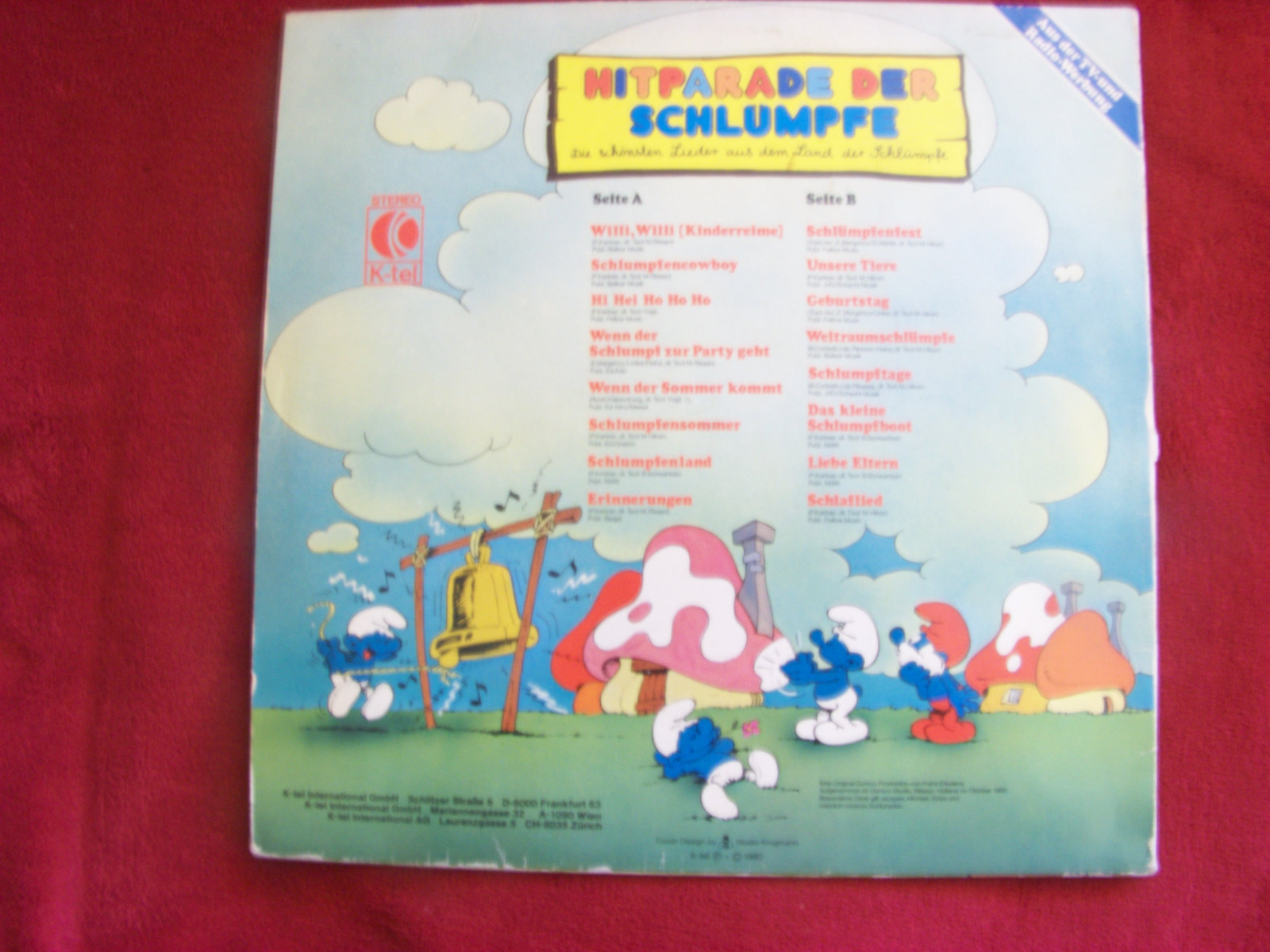 Hitparade der Schlümpfe – K-tel, LP (1980), Bild 2
