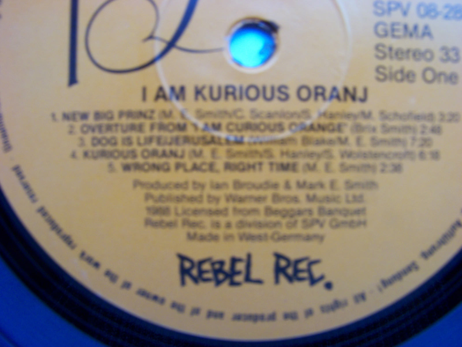 The Fall – I Am Kurious Oranj | Rebel Records LP, Deutschland 1988, Bild 4