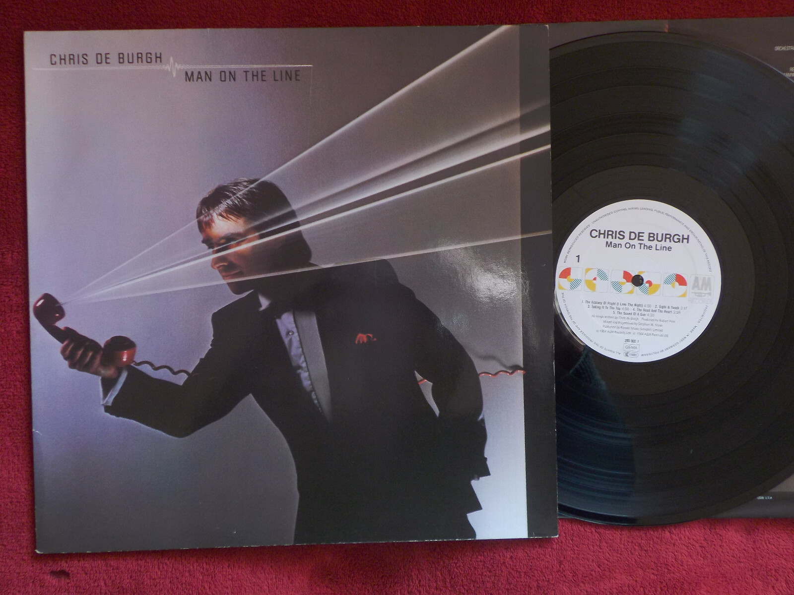 Chris de Burgh – Man on the line | LP, A&M Records, 1984