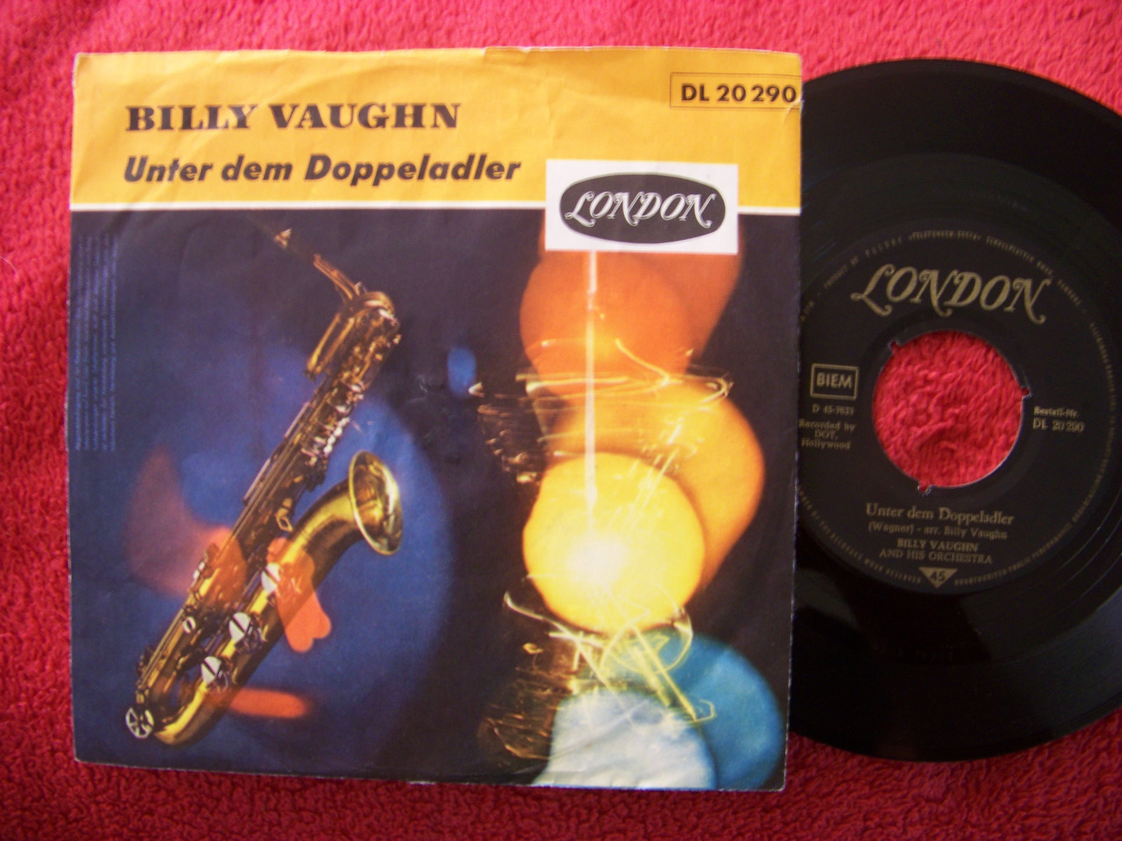 Billy Vaughn – Unter dem Doppeladler / Auf Wiederseh´n | London Records DL 20 290