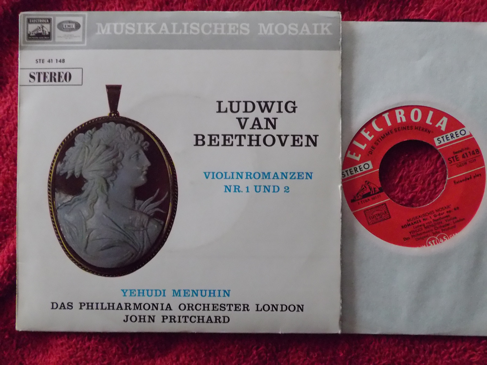 Yehudi Menuhin & Das Philharmonia Orchester London – Violin Romanzen 1 + 2 Beethoven (Electrola, STE 41 148)