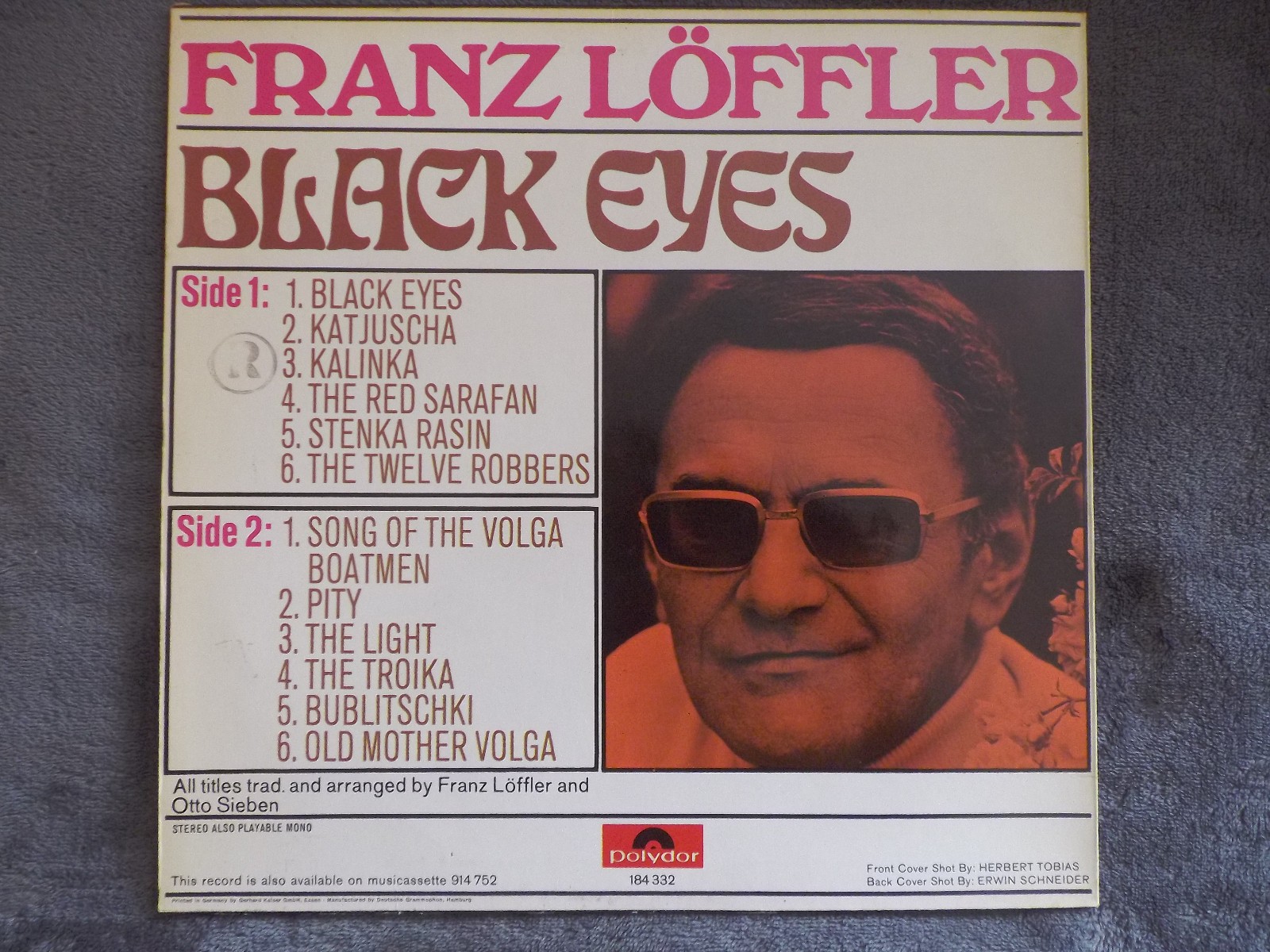 Franz Löffler – Black eyes | Polydor LP, Bild 2