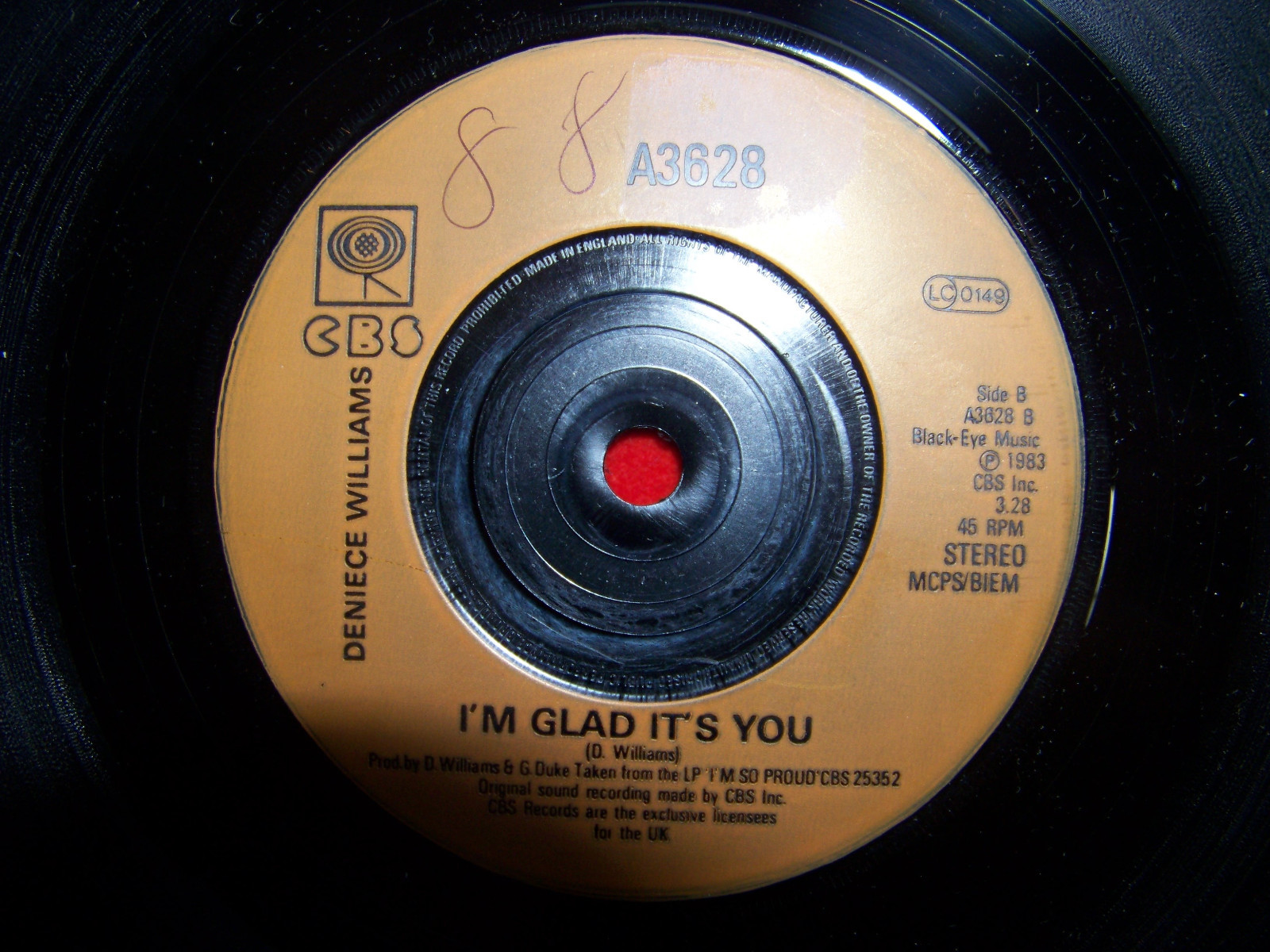 Deniece Williams / Johnny Mathis – So deep in love / I’m glad it’s you | CBS A 3628, Bild 2