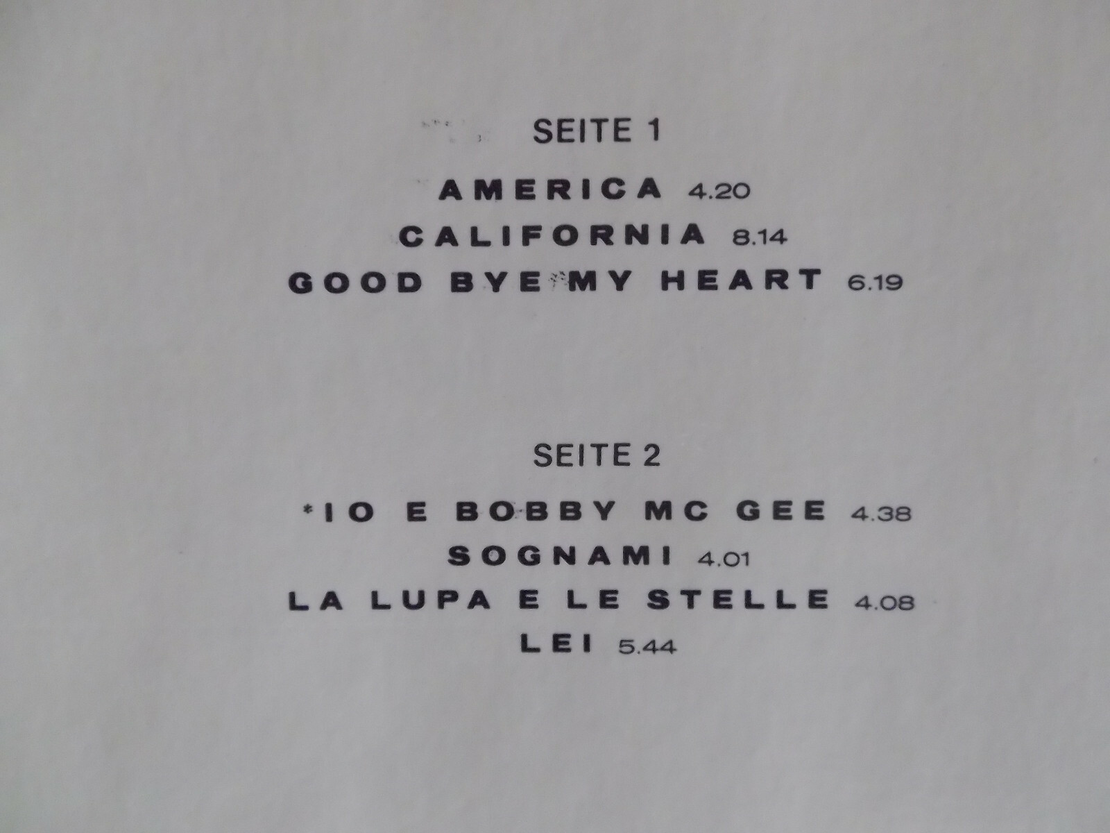 Gianna Nannini – California | Dischi Records 0065.020, LP, 1981, Bild 4