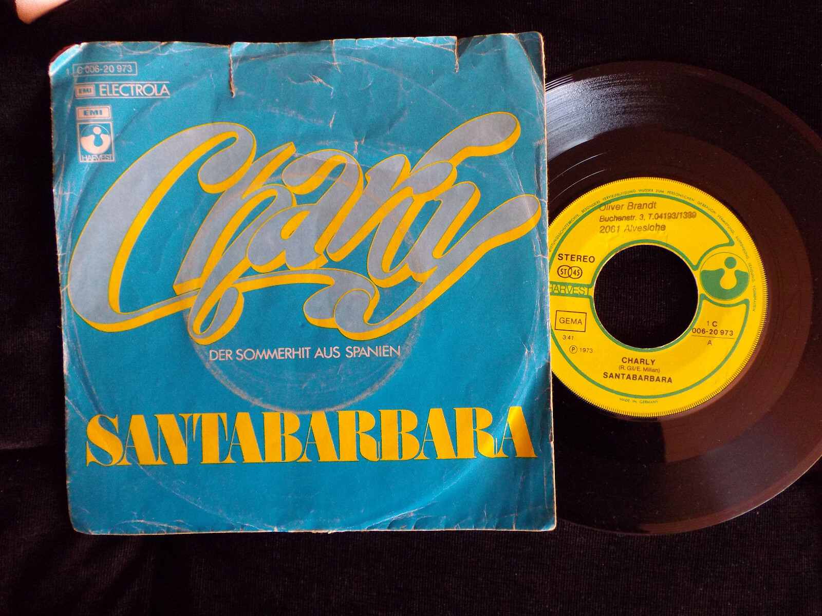 Santabarbara – Charly / San Jose (Harvest / EMI Records, 1973)