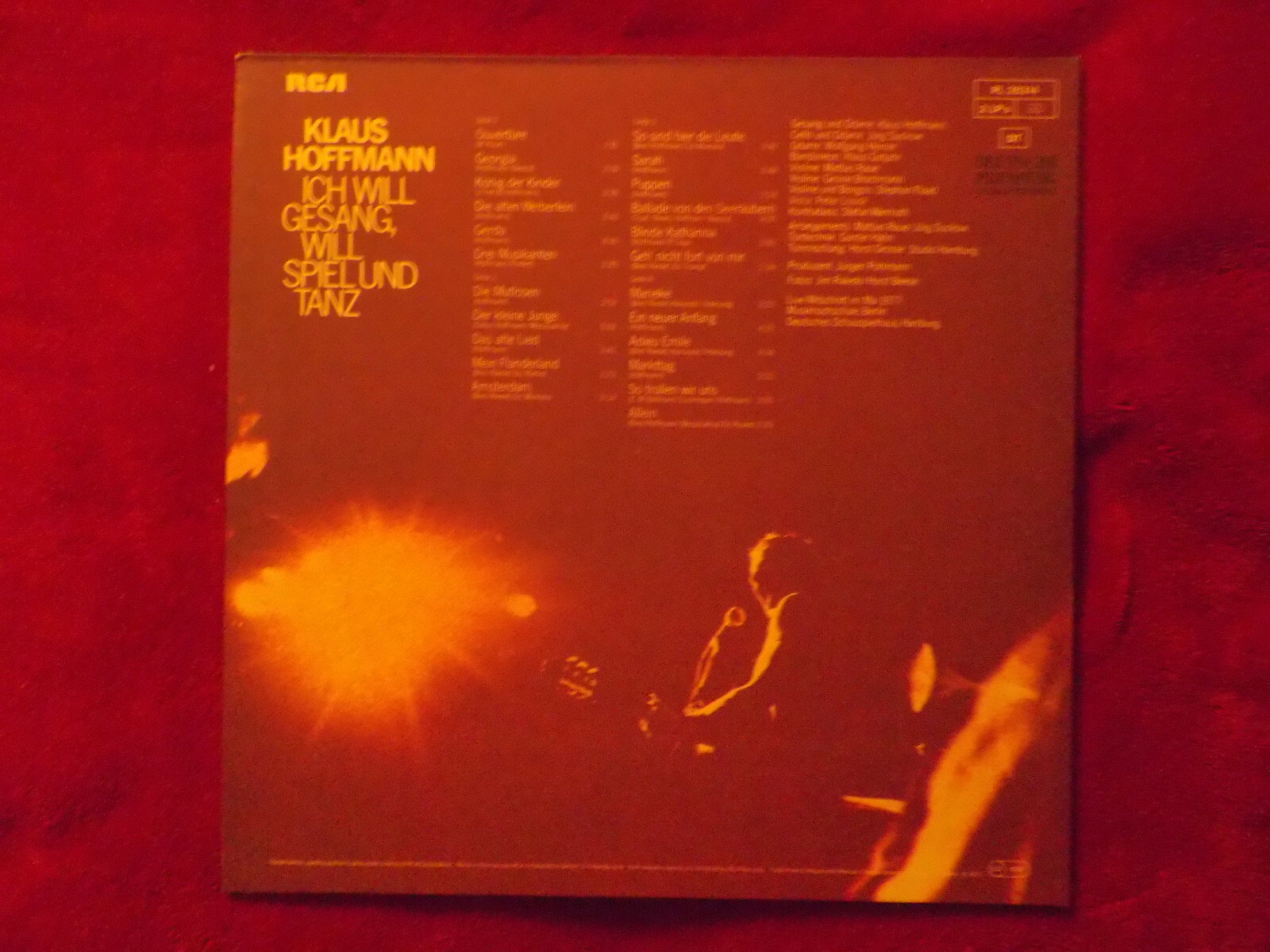 Klaus Hoffmann – Ich will Gesang, will Spiel und Tanz (Doppel-LP, RCA Records, 1977), Bild 3