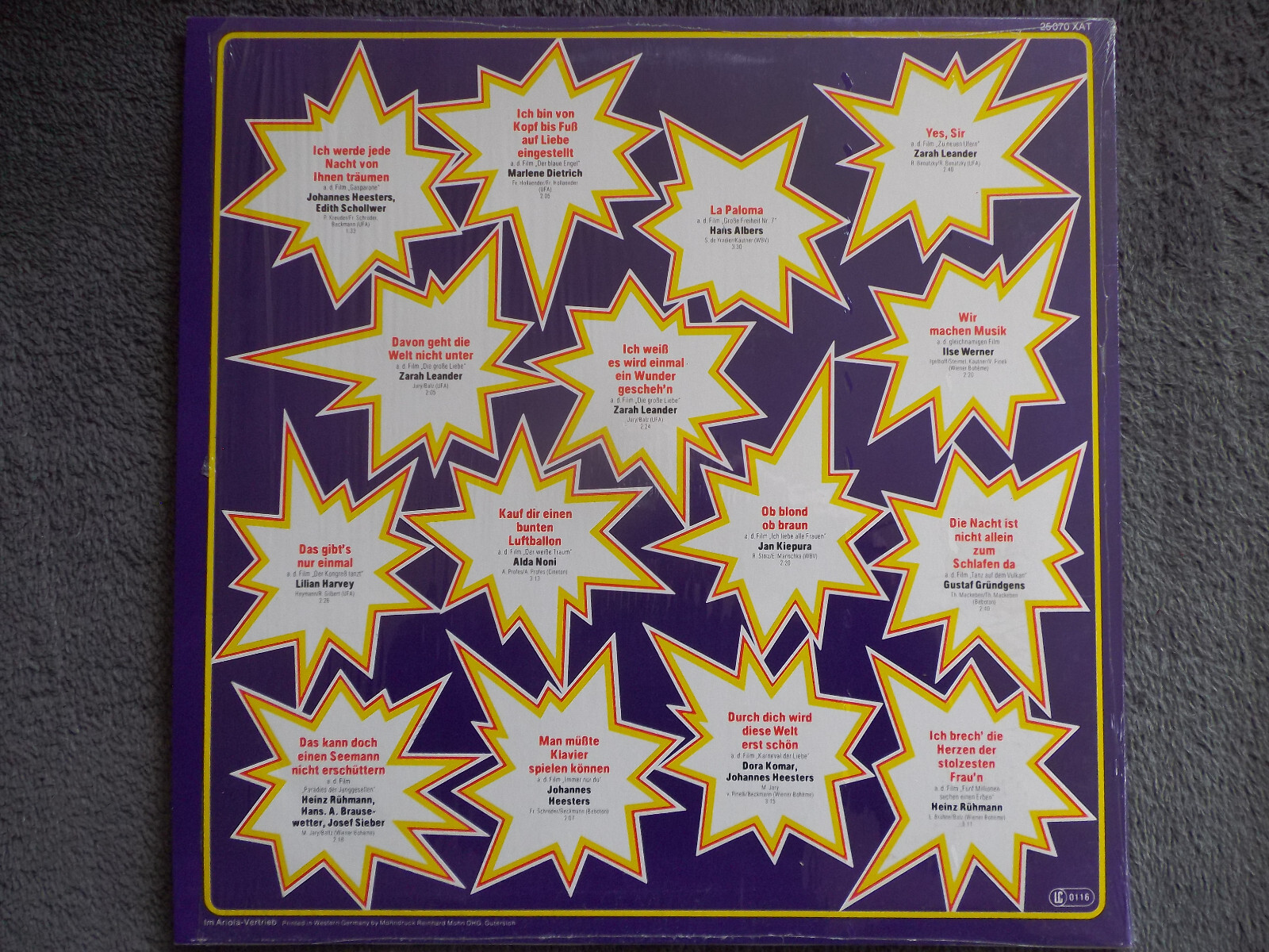 Various – Die großen Film-Stars (LP), Bild 2
