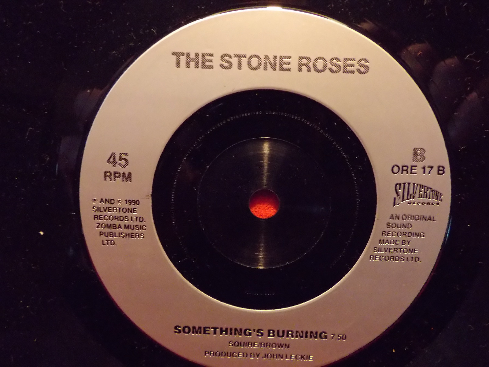The Stone Roses – One love / Something´s burning – 45er Single, Frankreich 1990, Bild 2