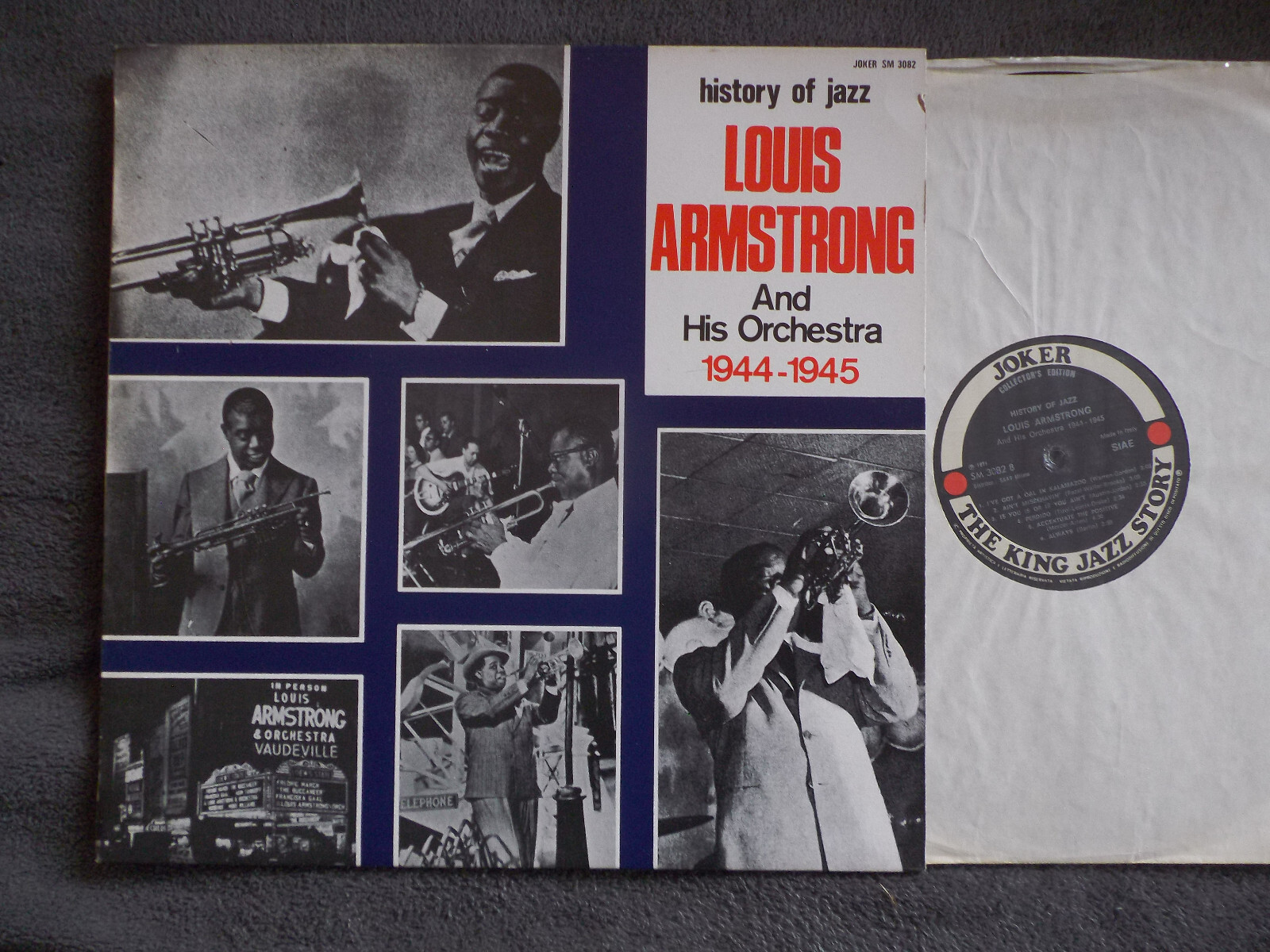 Louis Armstrong and his Orchestra – History of Jazz 1944–1945 (Joker Records, SM 3082, LP, 1971)