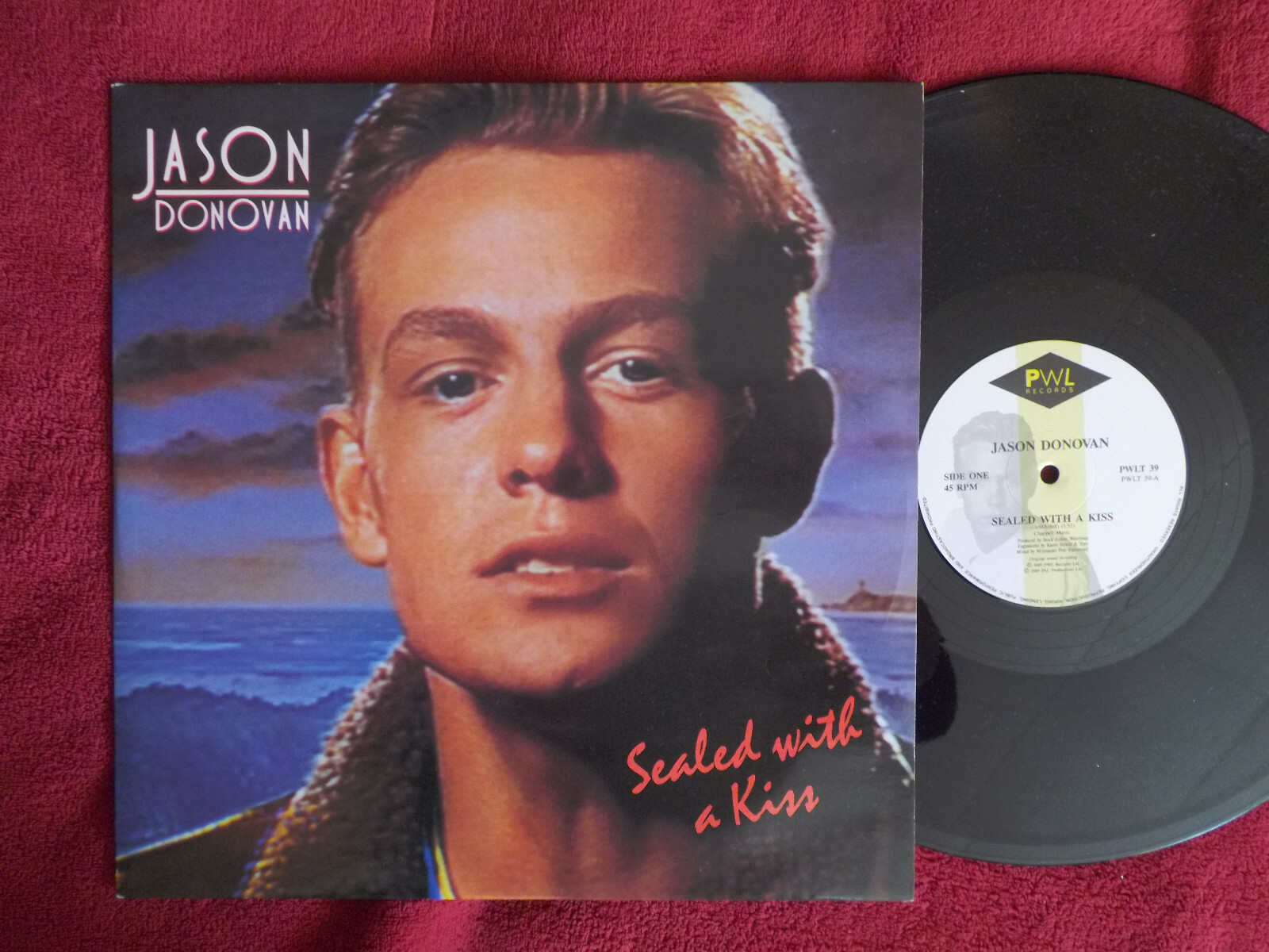 Jason Donovan – Sealed with a kiss / Just call me up (Maxi-Single, 1989)