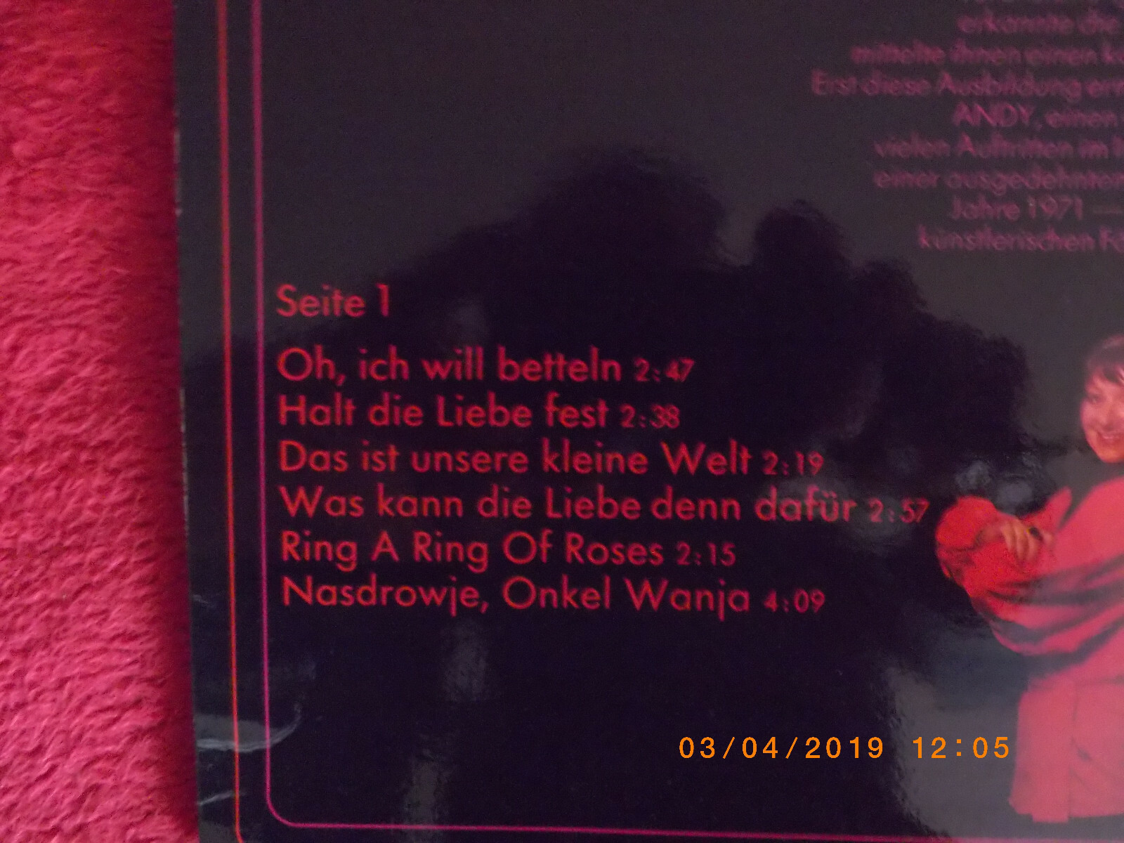 Astra & Andy – same | Somerset Records LP, Bild 3
