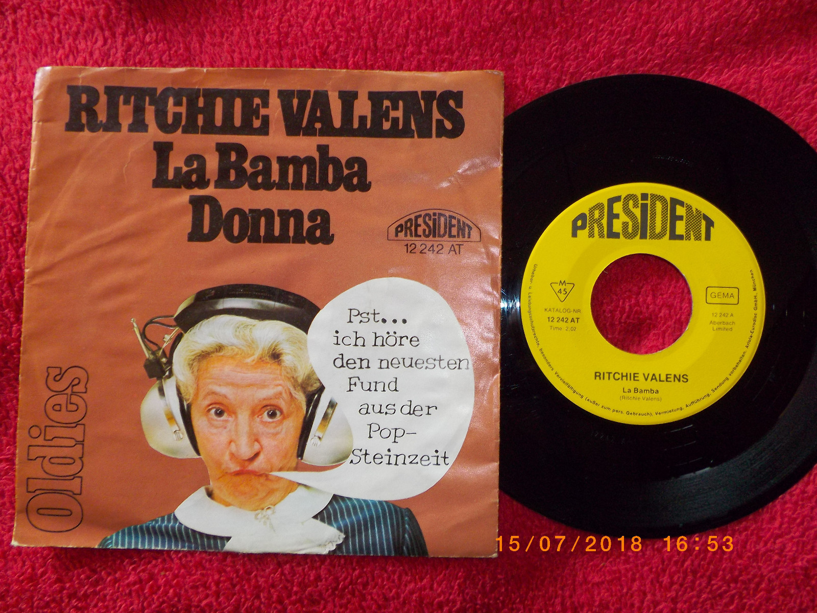 Ritchie Valens – La bamba / Donna | President Records 12 242