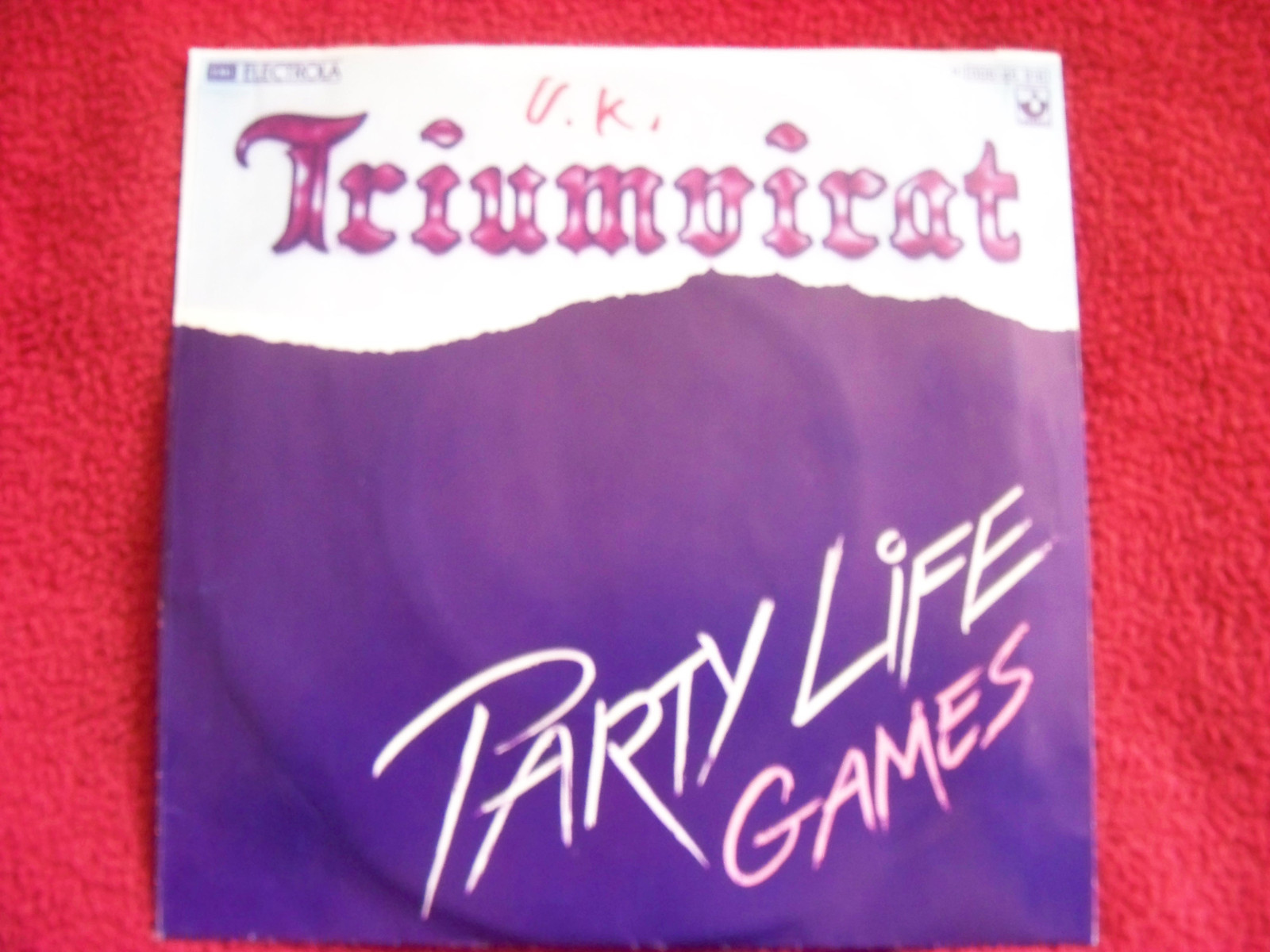 Triumvirat – Party Life / Games | Harvest / EMI, 7″-Single, Bild 2