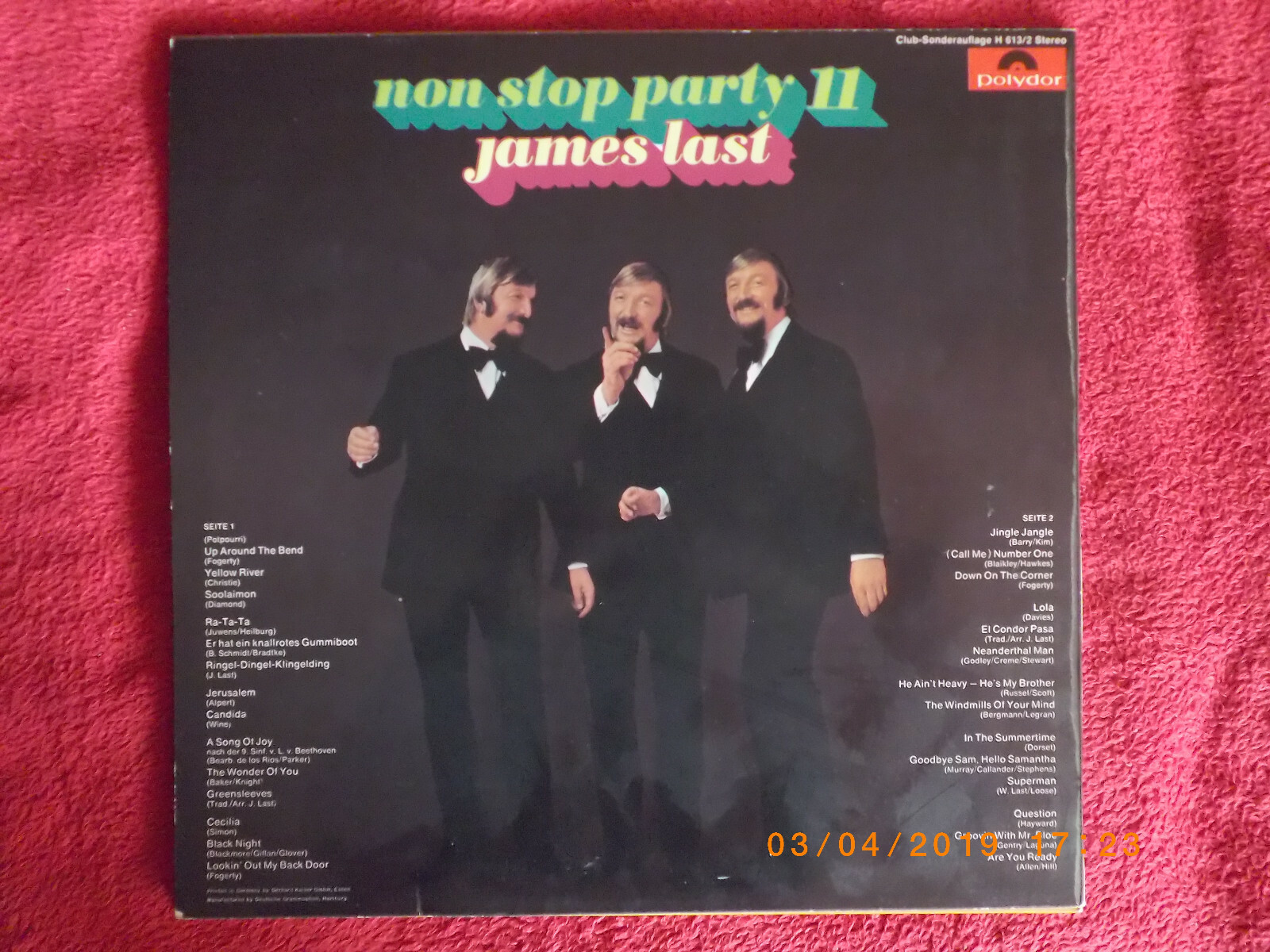 James Last – Non stop Party 11 | Polydor, Club-LP, 1970, Bild 2