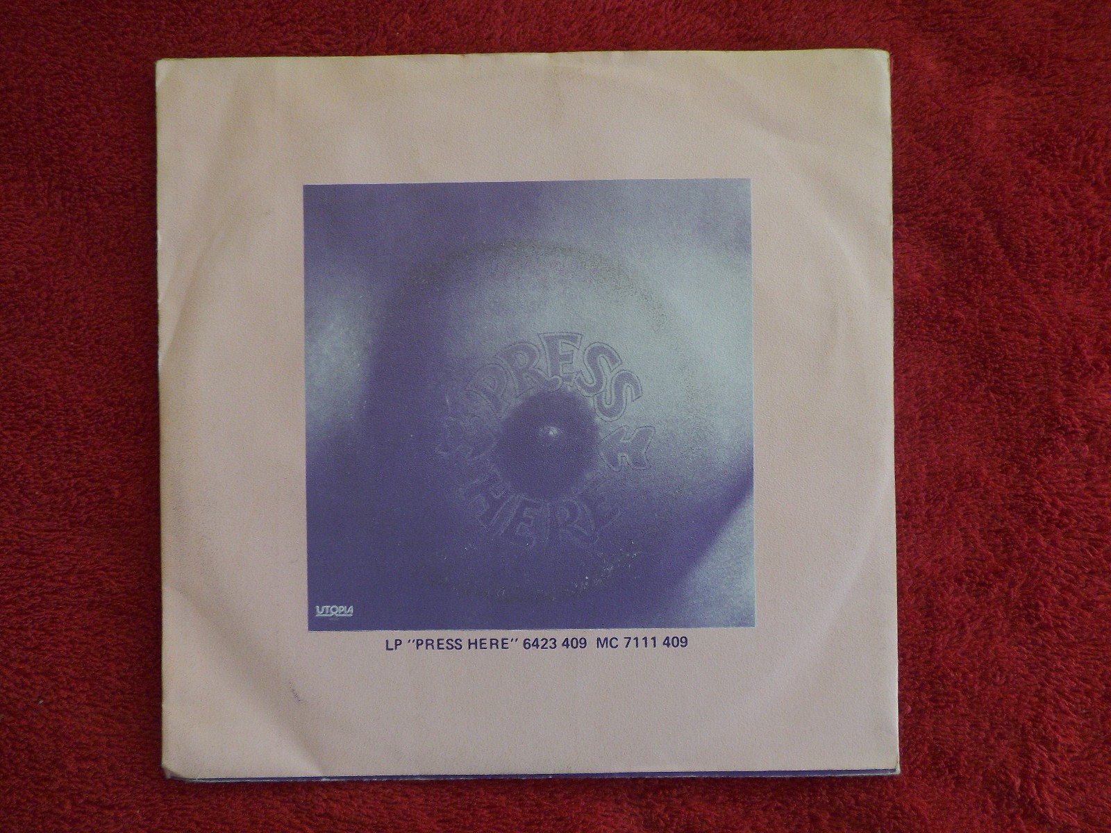 The Press – Cantara Pepe / In the quiet of the night (Utopia Records, 1981), Bild 3