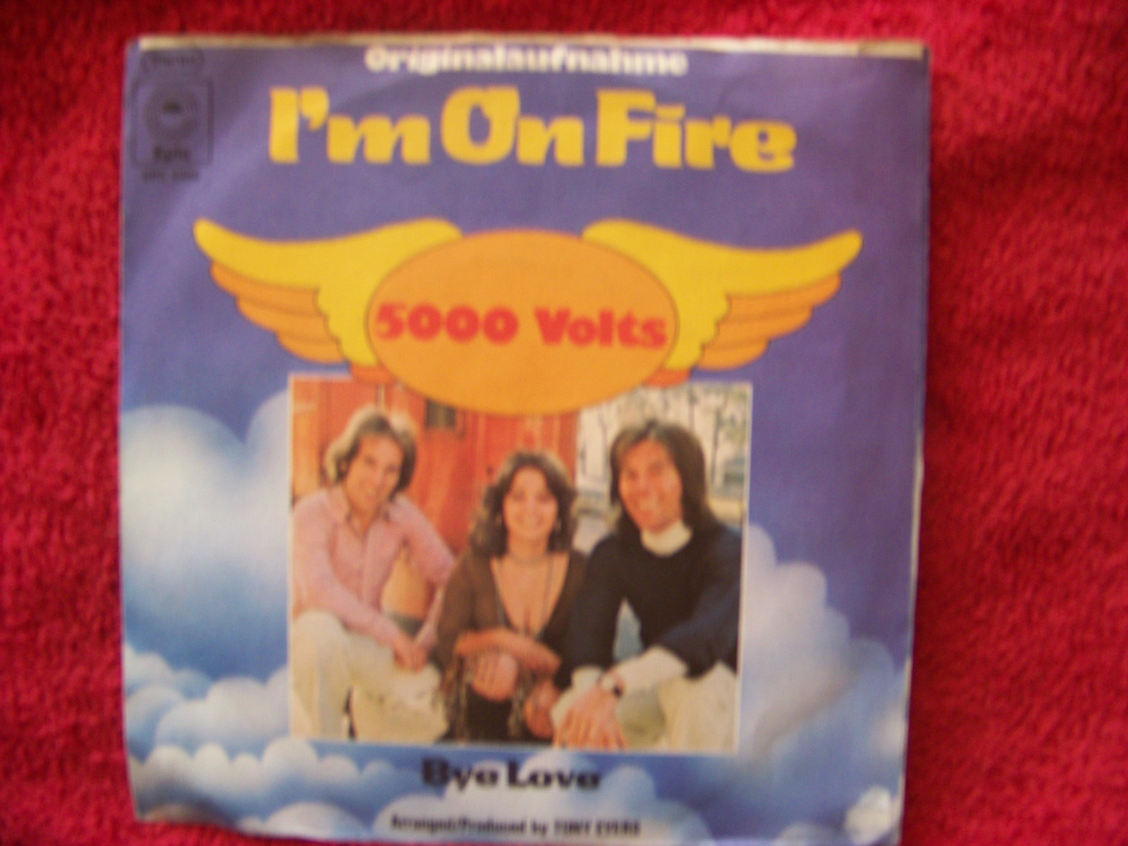 5000 Volts – I´m on fire / Bye love (Epic Records, EPC S 3359, 1975), Bild 2