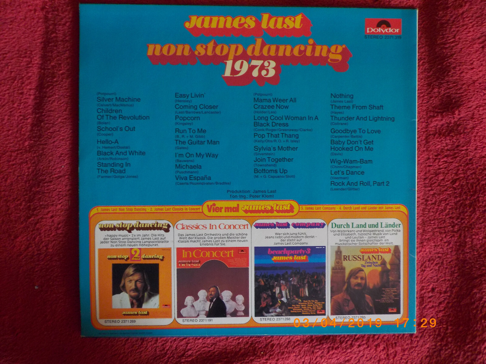 James Last – Non stop dancing 1973 (Polydor LP), Bild 2