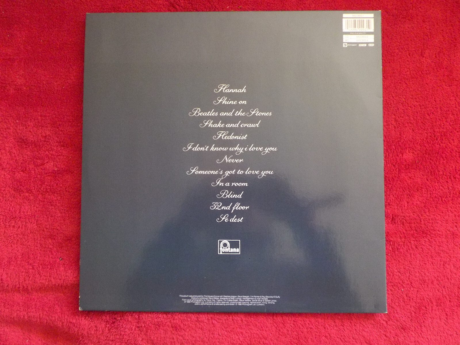 The House of Love – The House of Love (LP, Fontana, Niederlande, 1990), Bild 2