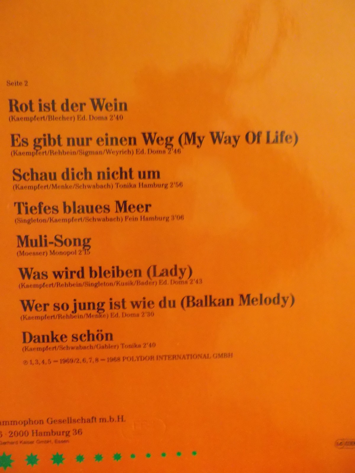 Ivo Robic – Unvergessene Hits | Polydor Records 31909 5, Bild 4