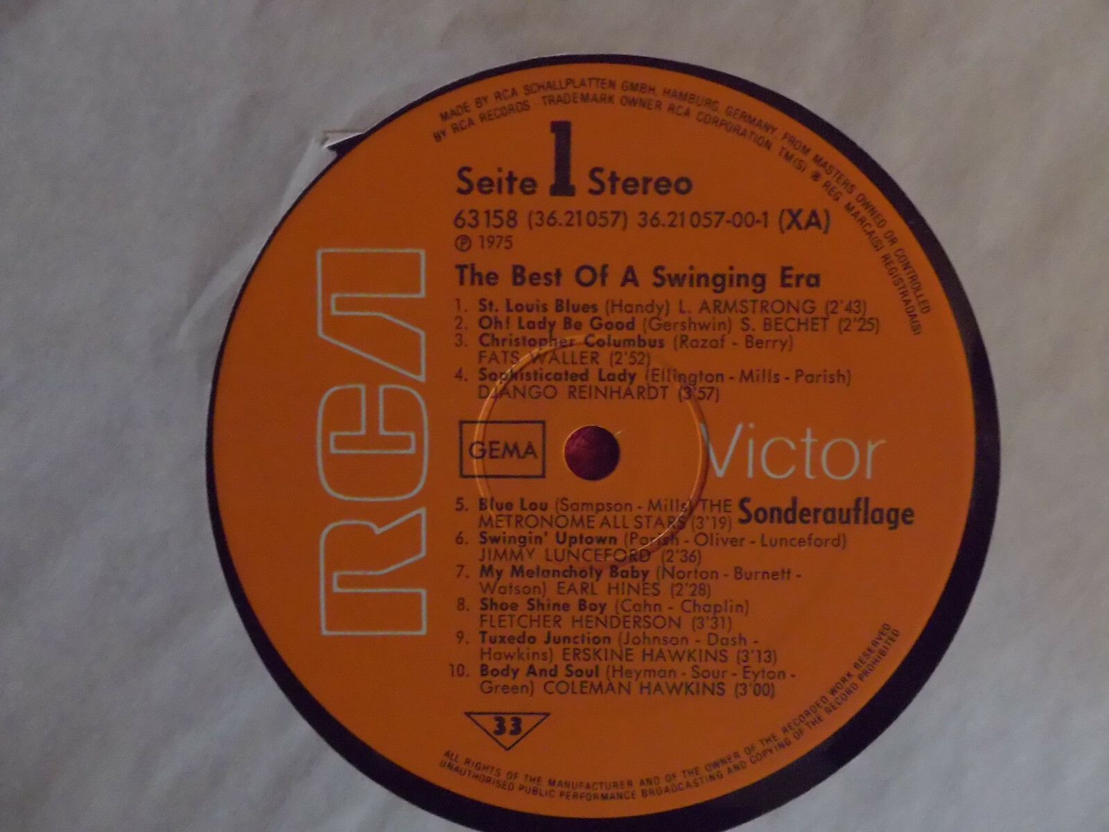 V.A. – The Best of a Swinging Era | RCA Victor Records, LP, Bild 2