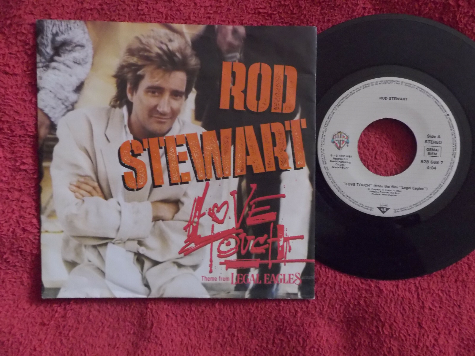 Rod Stewart – Love Touch / Heart Is on the Line (7″-Single, 1986)