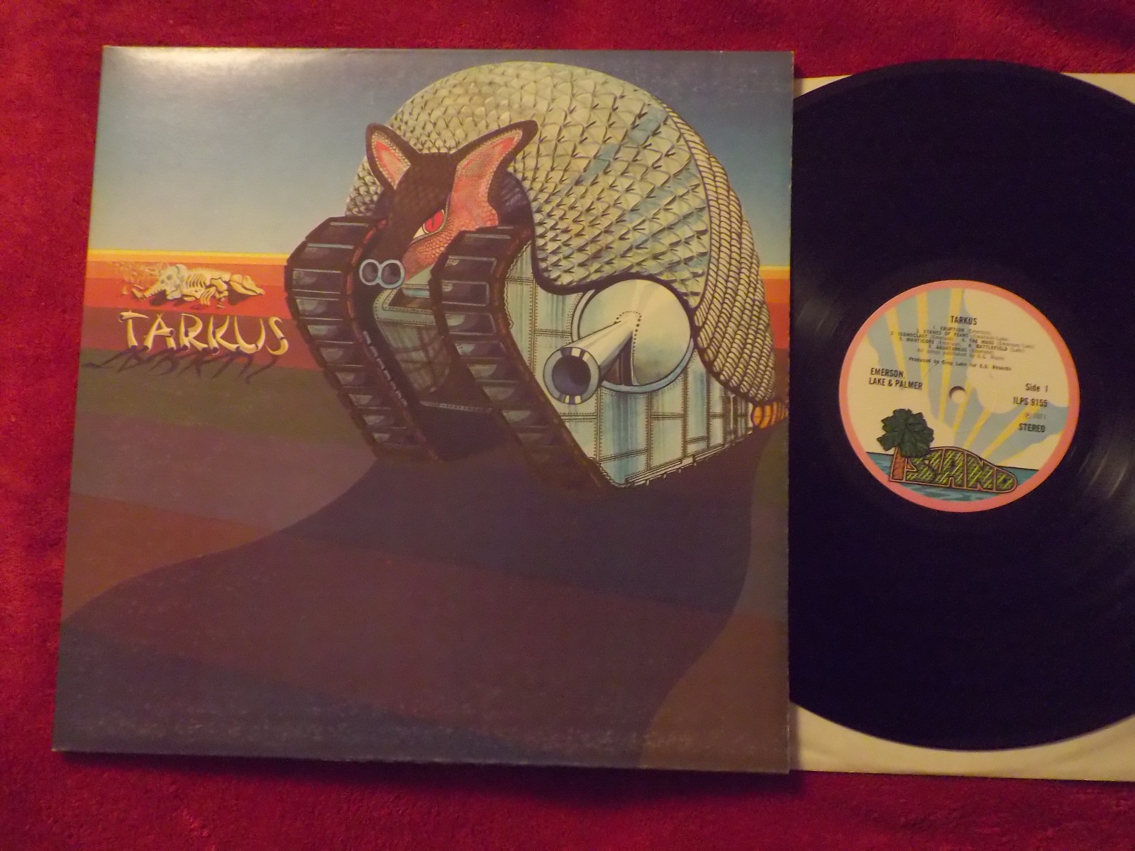 Emerson, Lake & Palmer – Tarkus (Island Records, LP, ILPS  9155, 1971)
