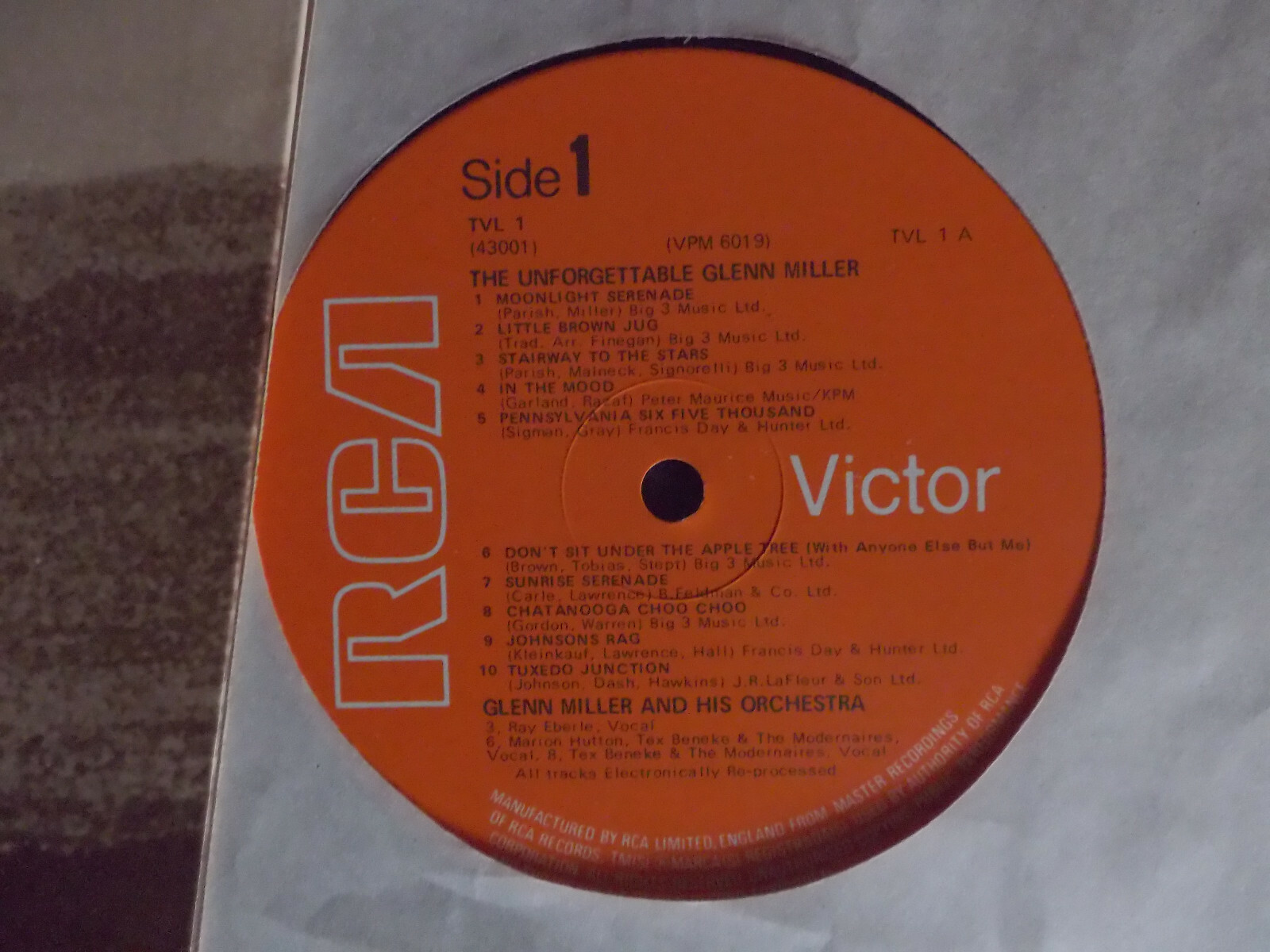 Glenn Miller – The Unforgettable Glenn Miller (RCA Records, UK), Bild 2