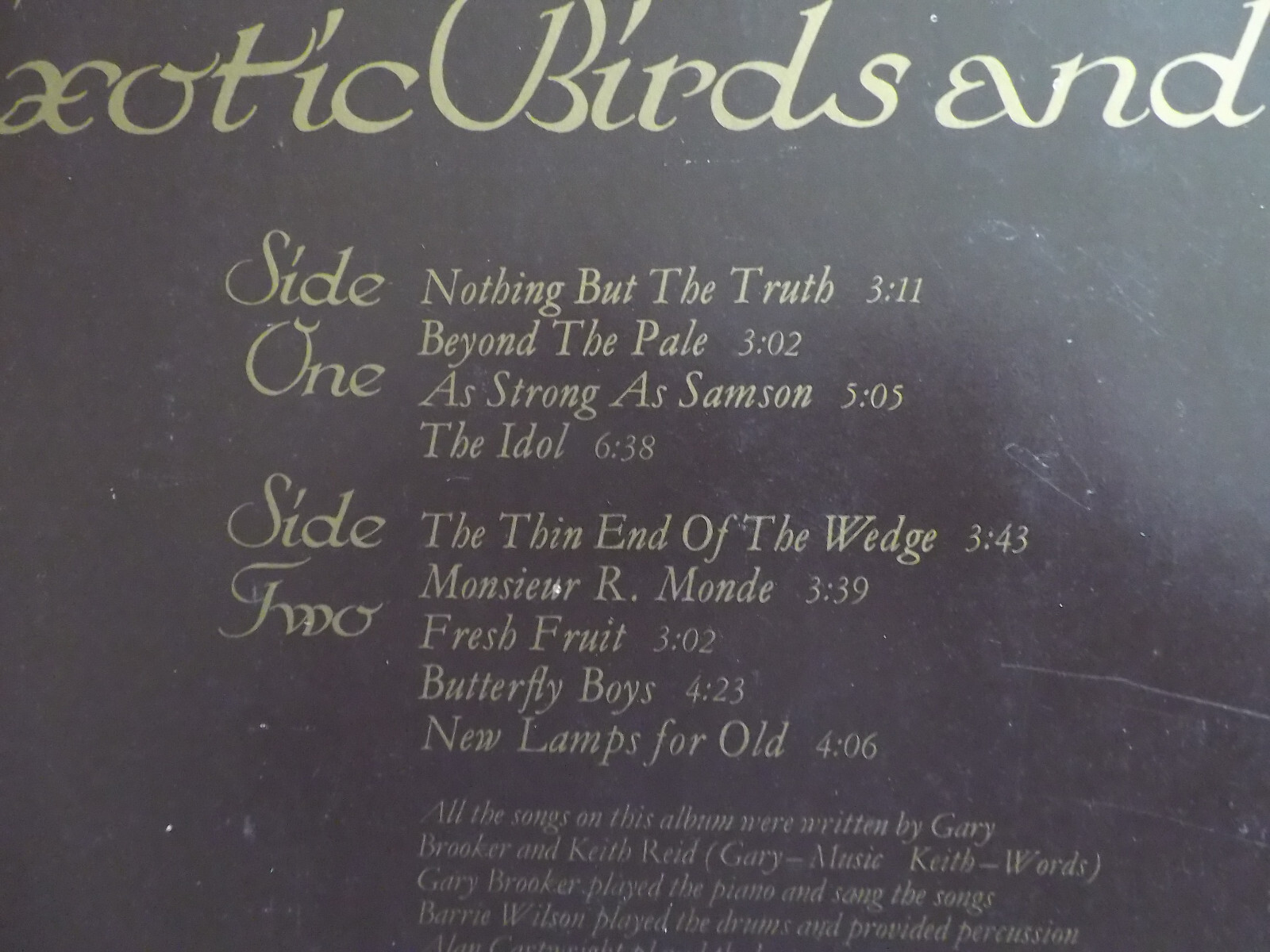 Procol Harum – Exotic Birds and Fruit (LP, Chrysalis Records), Bild 3