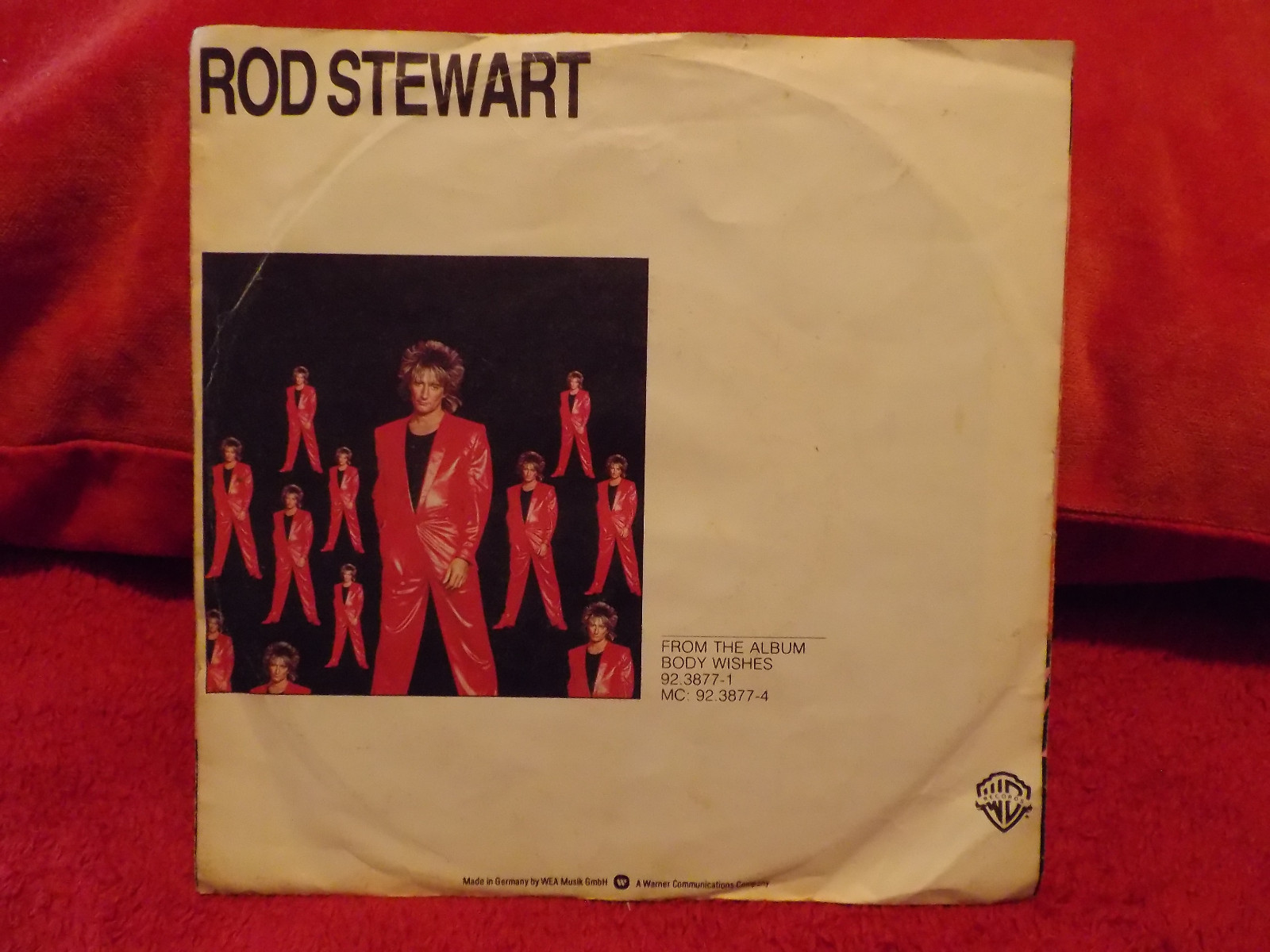 Rod Stewart – What am I gonna do / Dancin´ alone | WEA Records, 7″-Single (1983), Bild 2