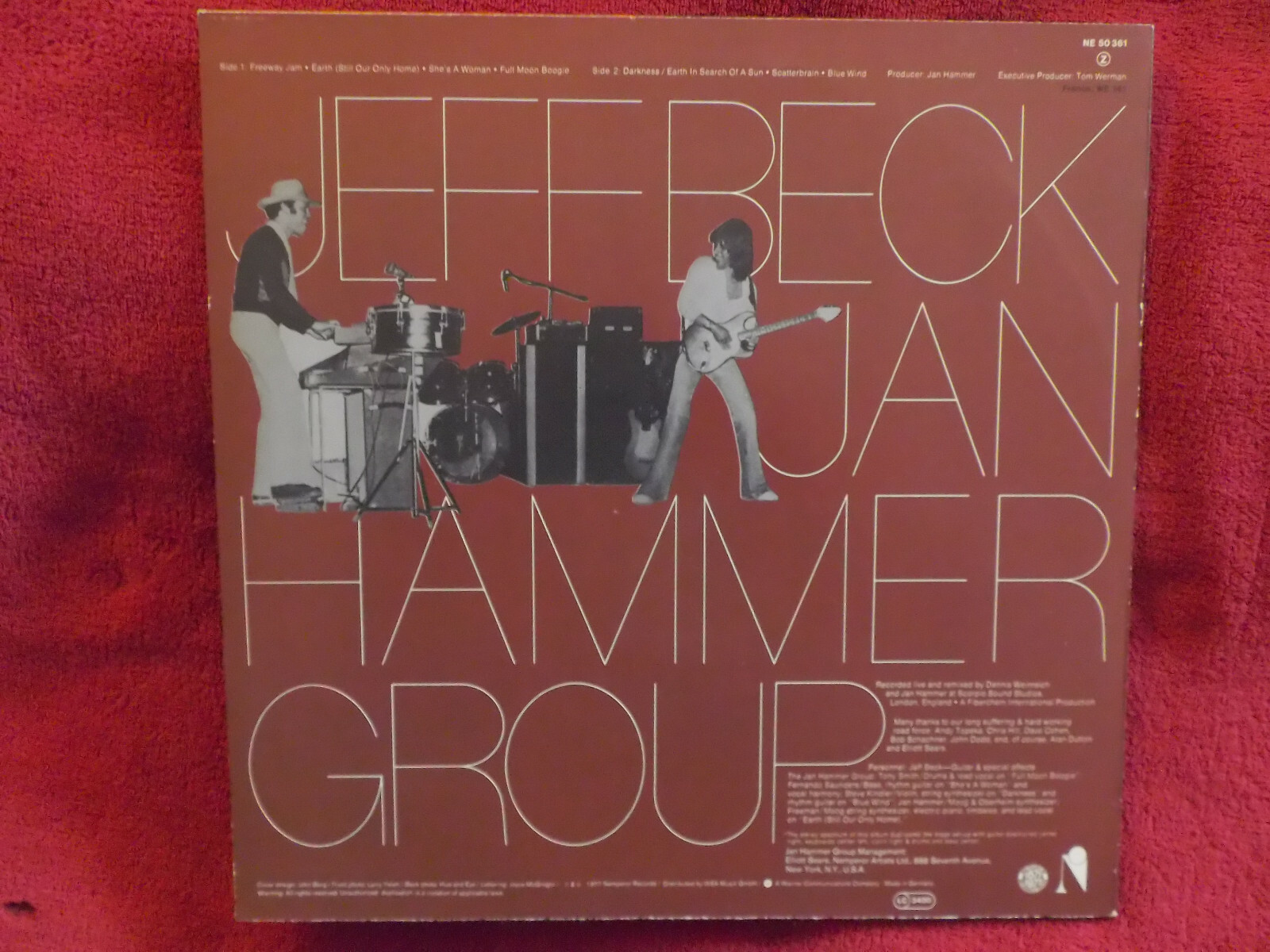 Jeff Beck with the Jan Hammer Group – Live (LP, 1977, Deutschland), Bild 2