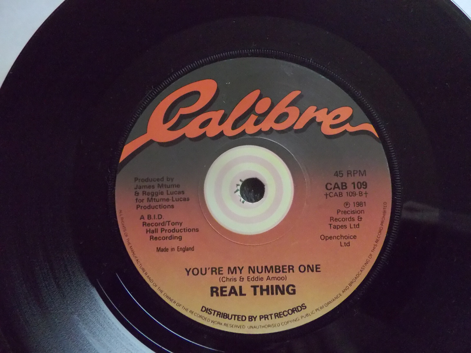 Real Thing – I believe in you / You´re my number one (7″-Single, 1981)
