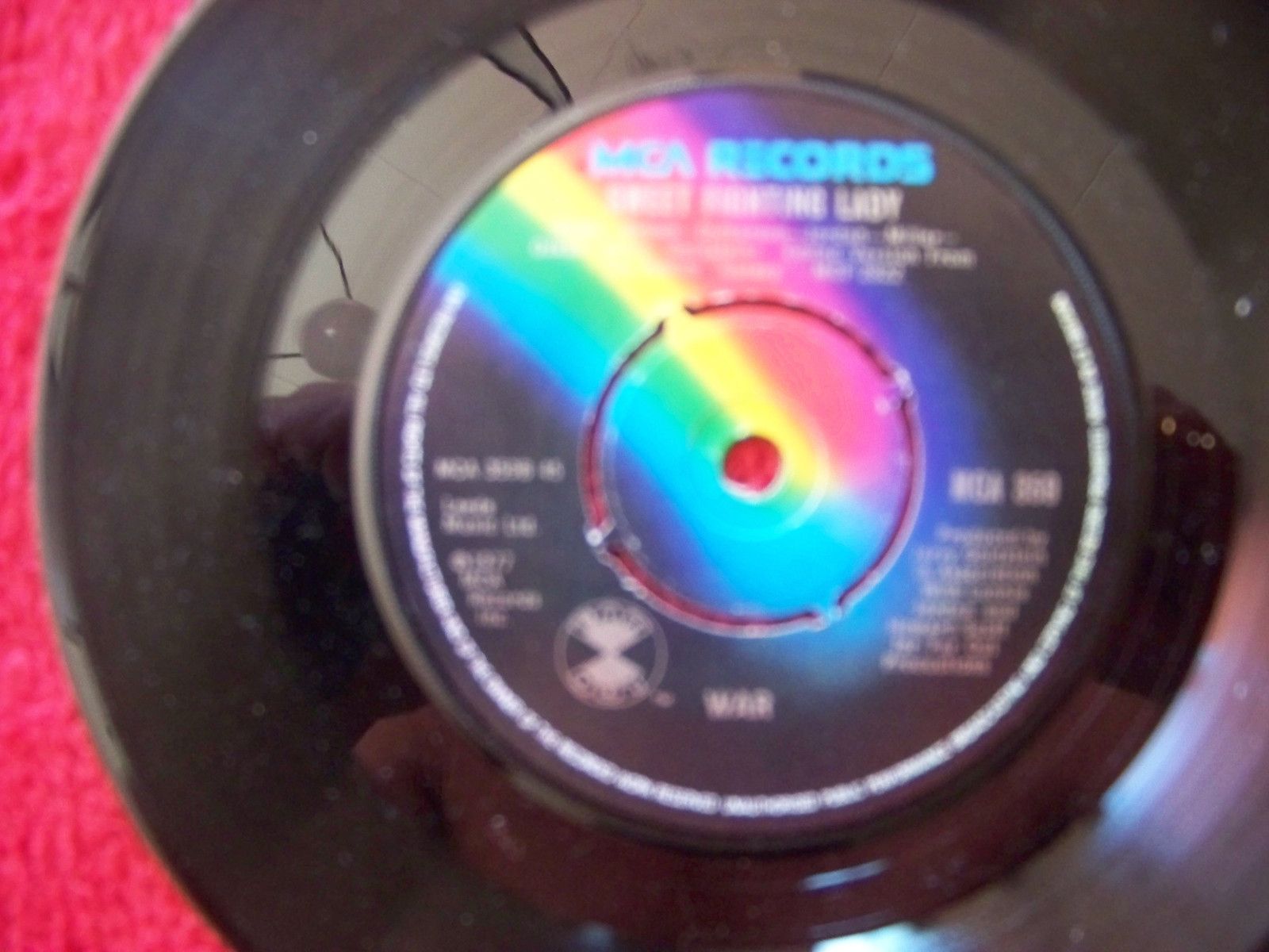 War – Hey Senorita / Sweet Fighting Lady (MCA 359, UK, 1977), Bild 2