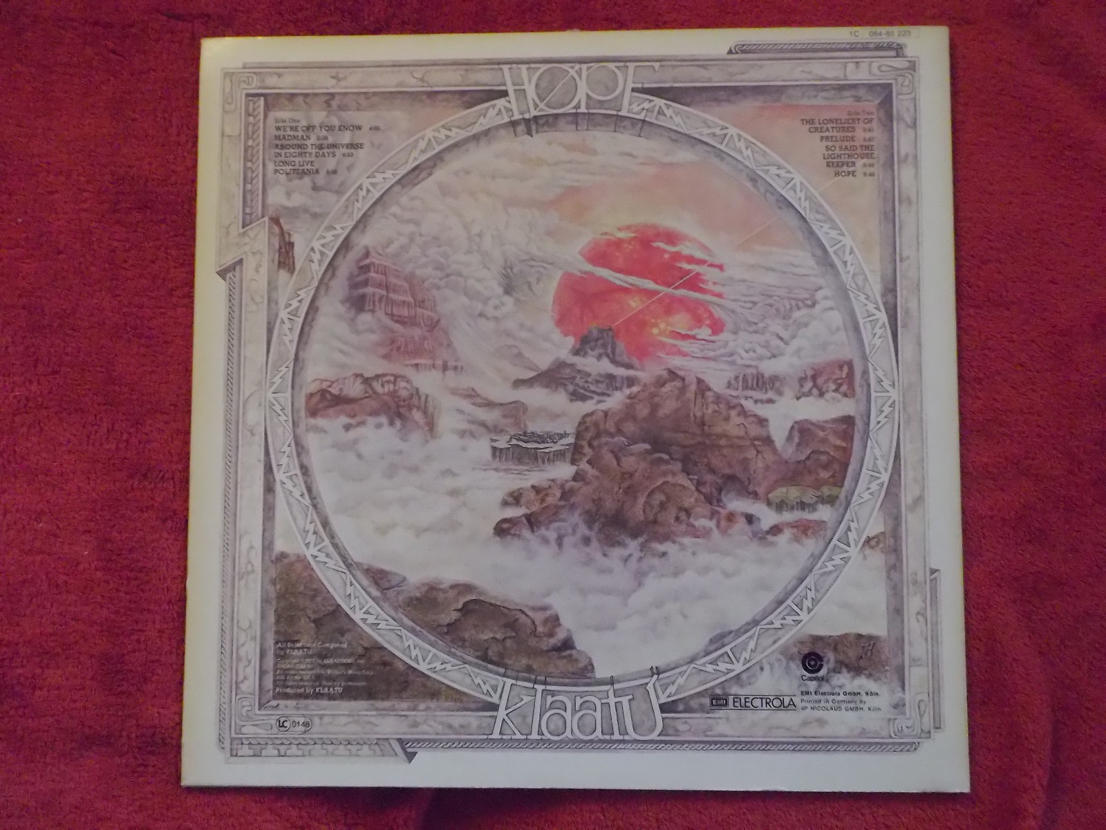 Klaatu – Hope (LP, Capitol Records, 1977), Bild 4