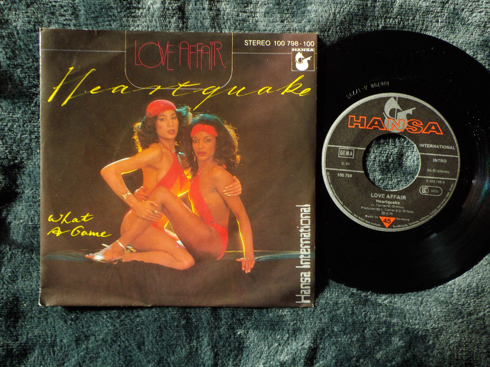 Love Affair – Heartquake / What a Game | Hansa Records 100 798, 1979