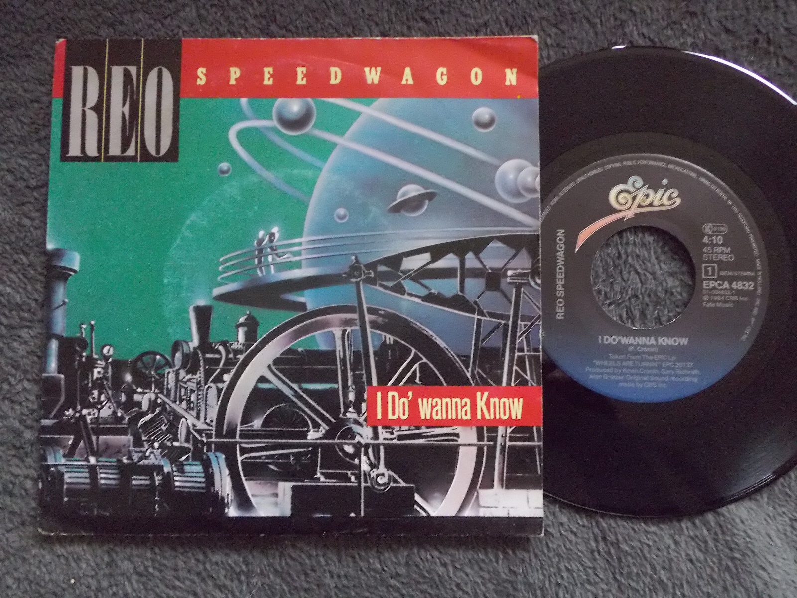 REO Speedwagon – I do´ wanna know / Rock´n´Roll Star – Epic Records A-1832, Niederlande, 1984