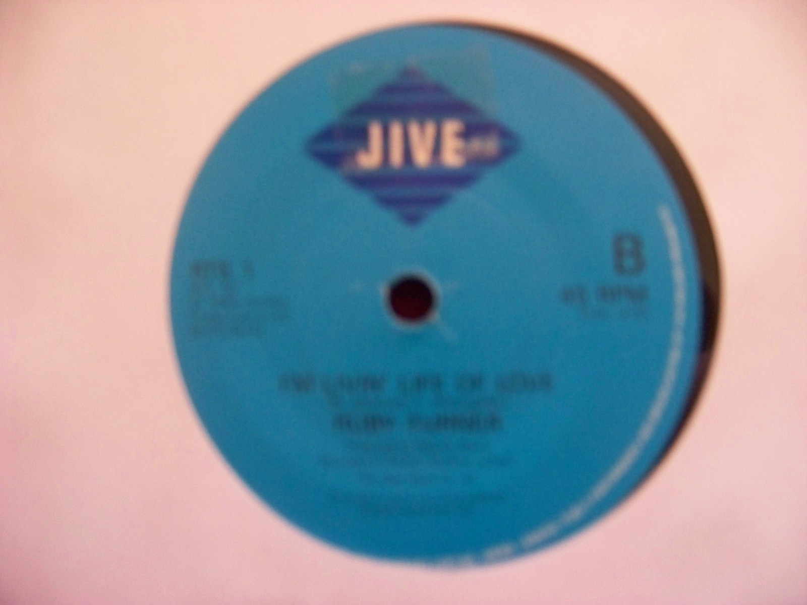 Ruby Turner – I´d rather go blind / I´m livin´ life of love (Jive Records, RTS 1), Bild 2